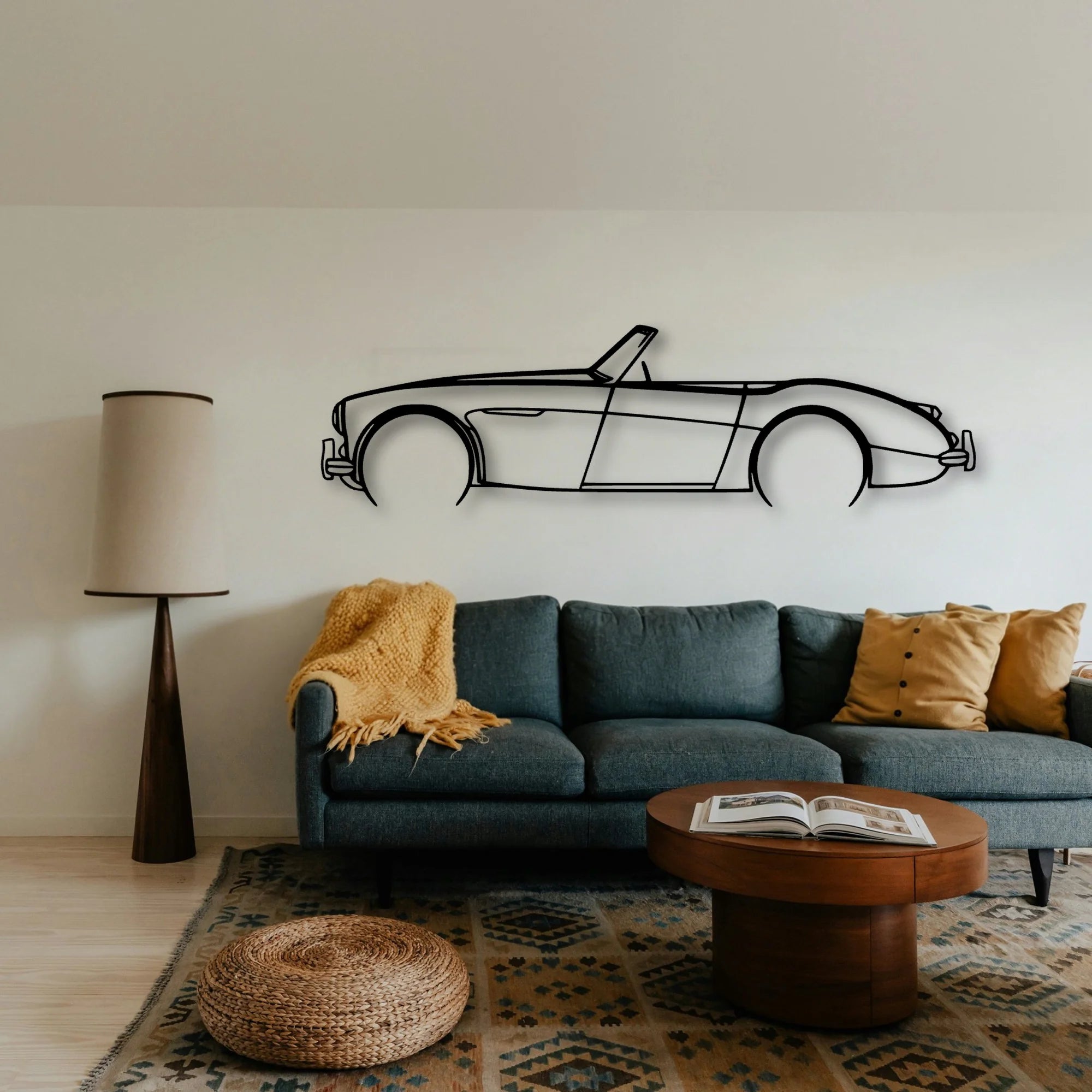 106 1957 Classic Silhouette Metal Wall Art - Tinvibe