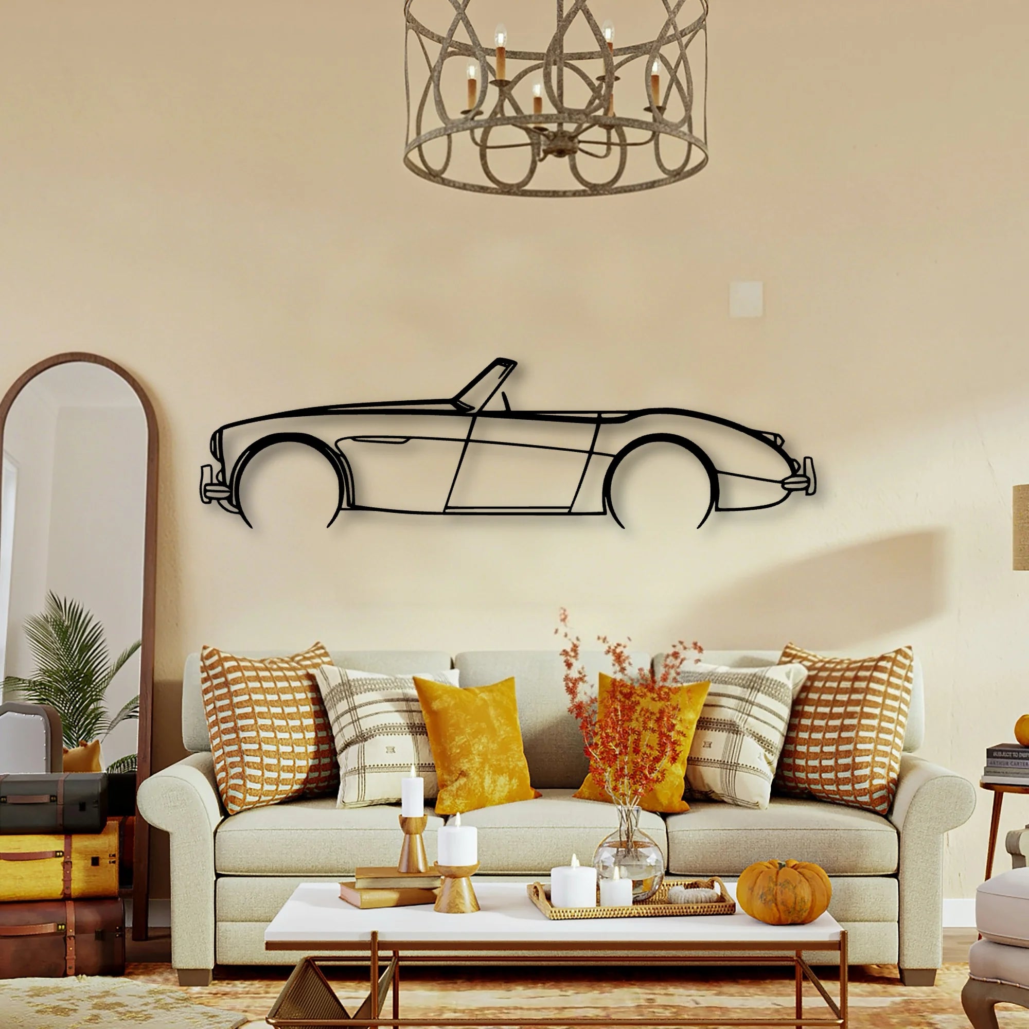 106 1957 Classic Silhouette Metal Wall Art - Tinvibe