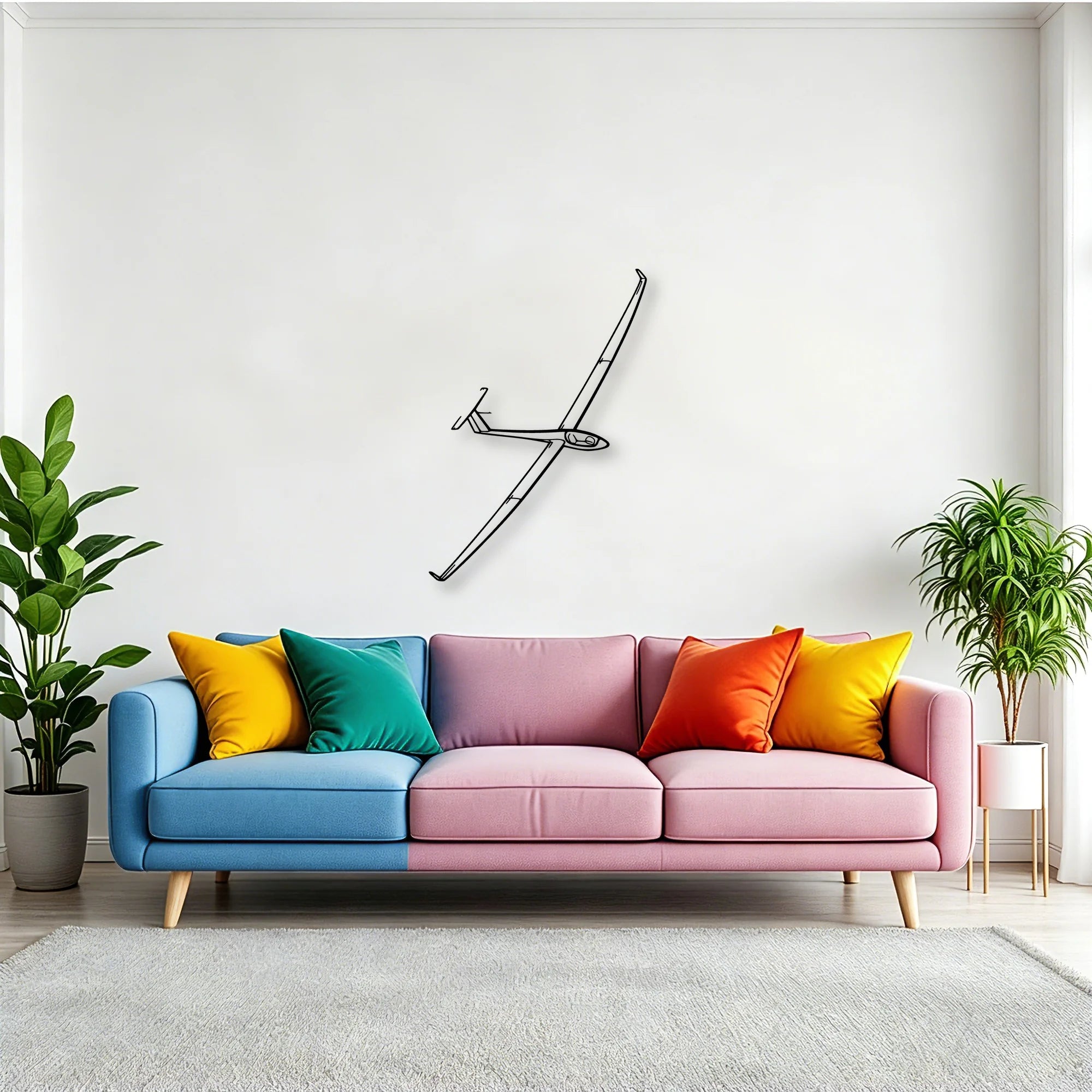 108 2 4 Classic Aircraft Silhouette Metal Wall Art - Tinvibe