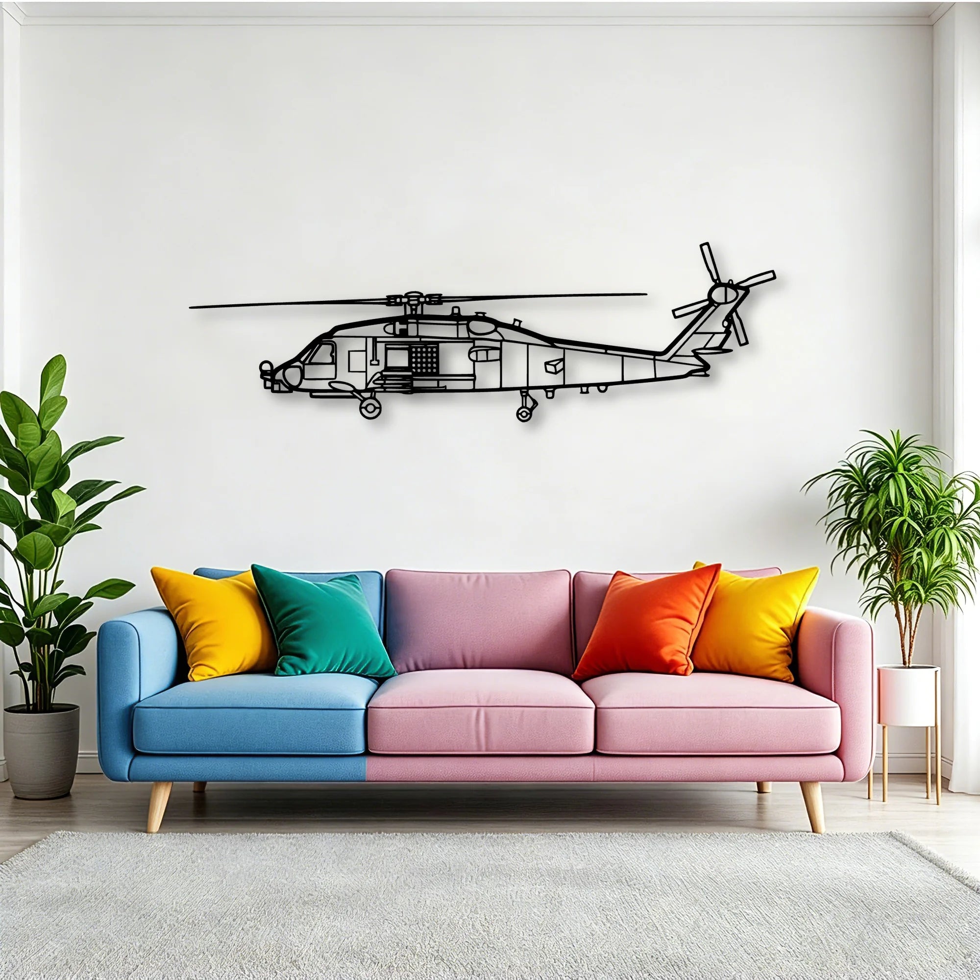 150 3 Classic Aircraft Silhouette Metal Wall Art - Tinvibe