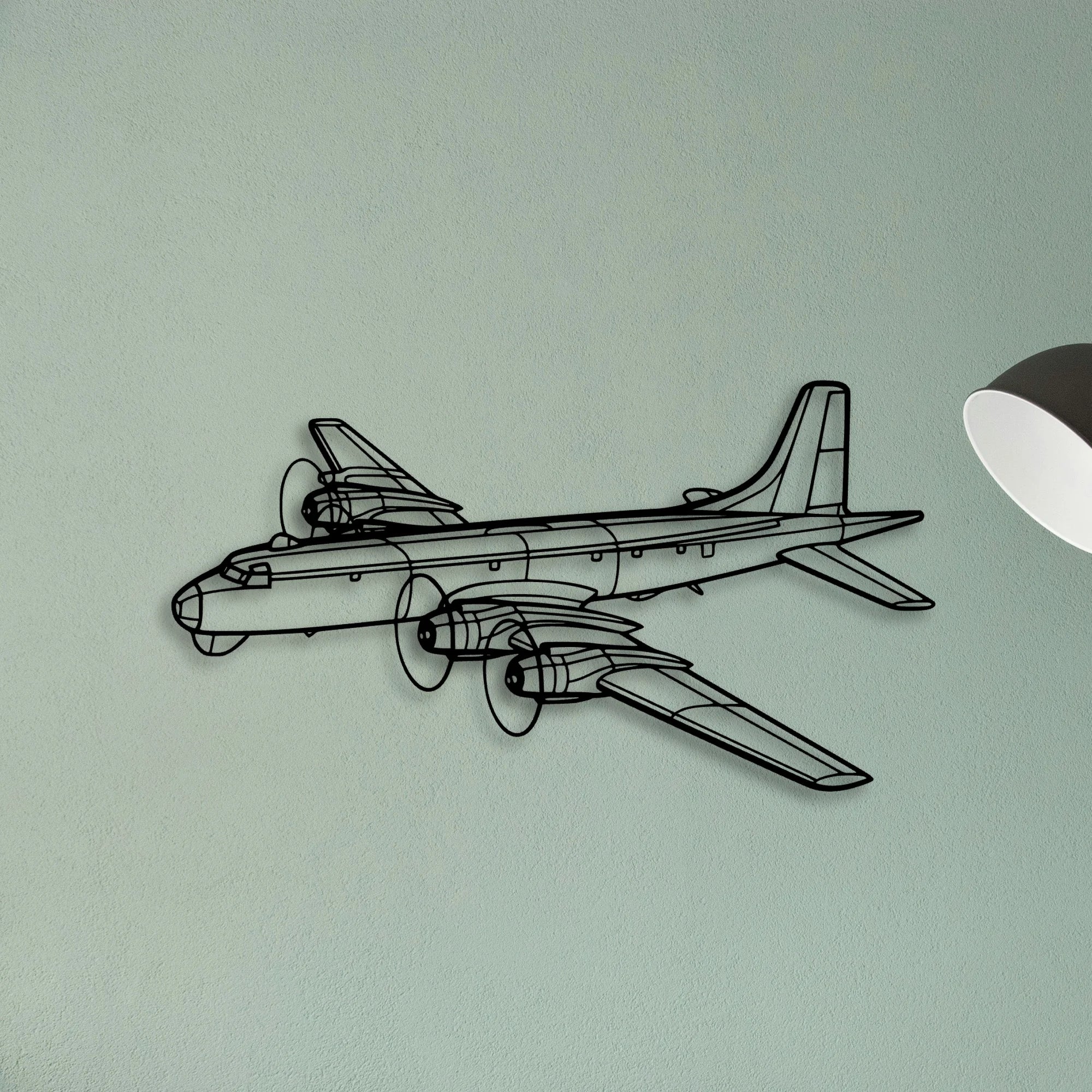 150 4 Classic Aircraft Silhouette Metal Wall Art - Tinvibe