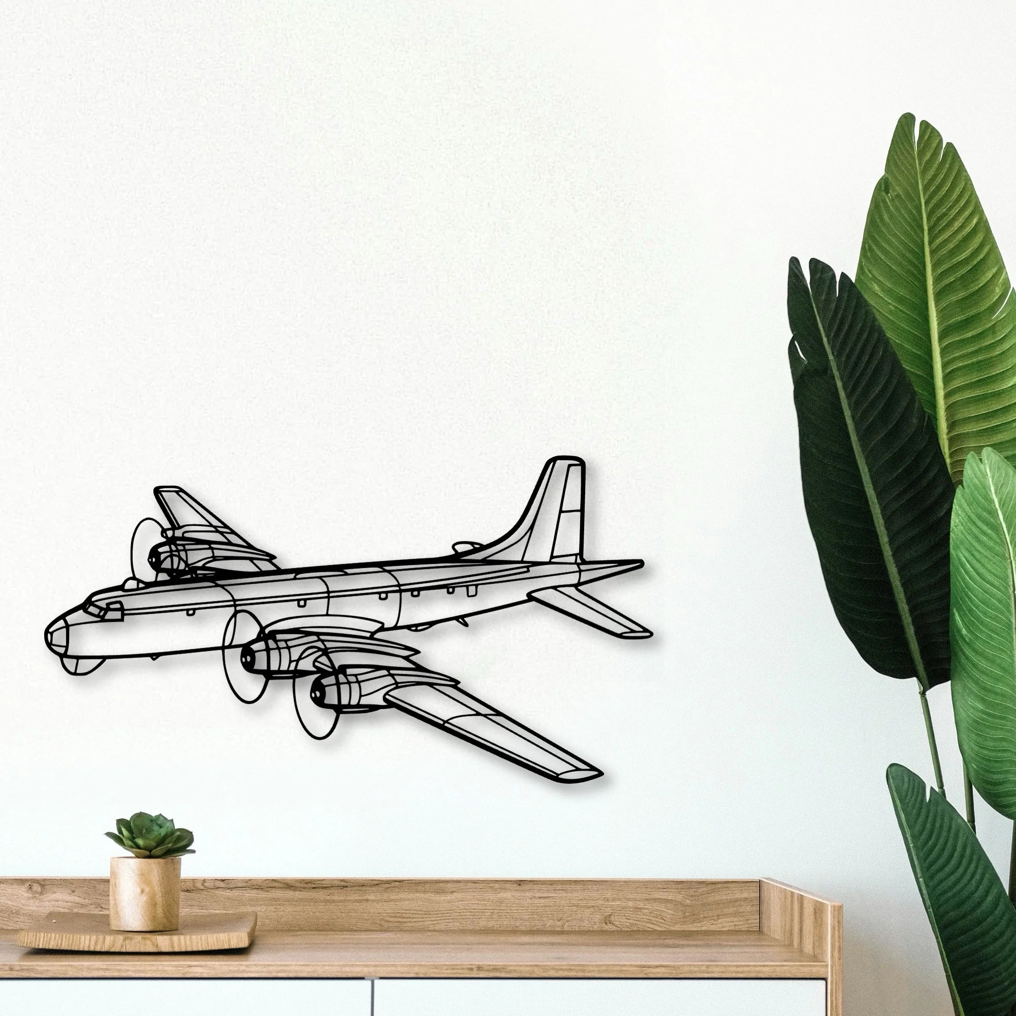 150 4 Classic Aircraft Silhouette Metal Wall Art - Tinvibe