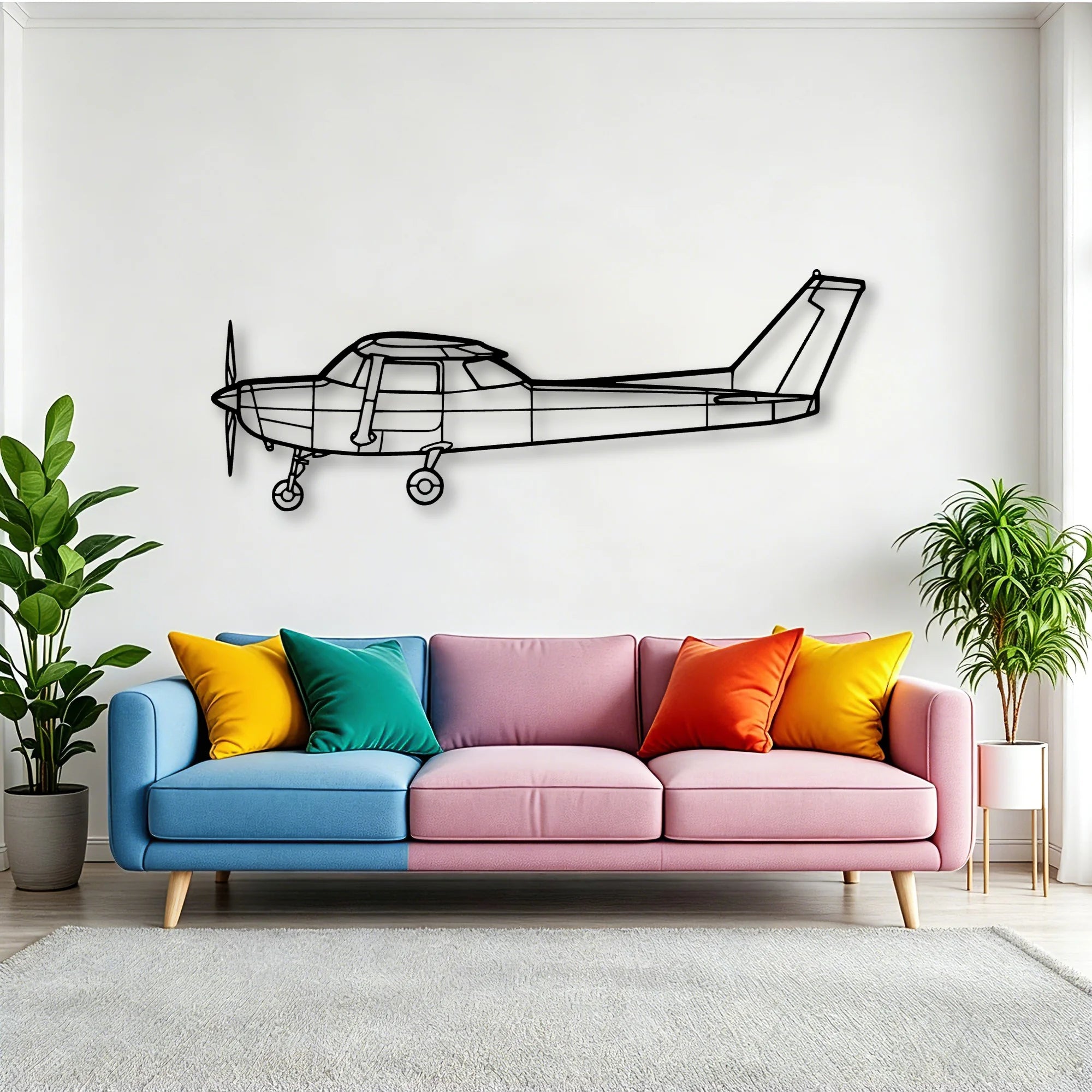 152 Classic Aircraft Silhouette Metal Wall Art - Tinvibe