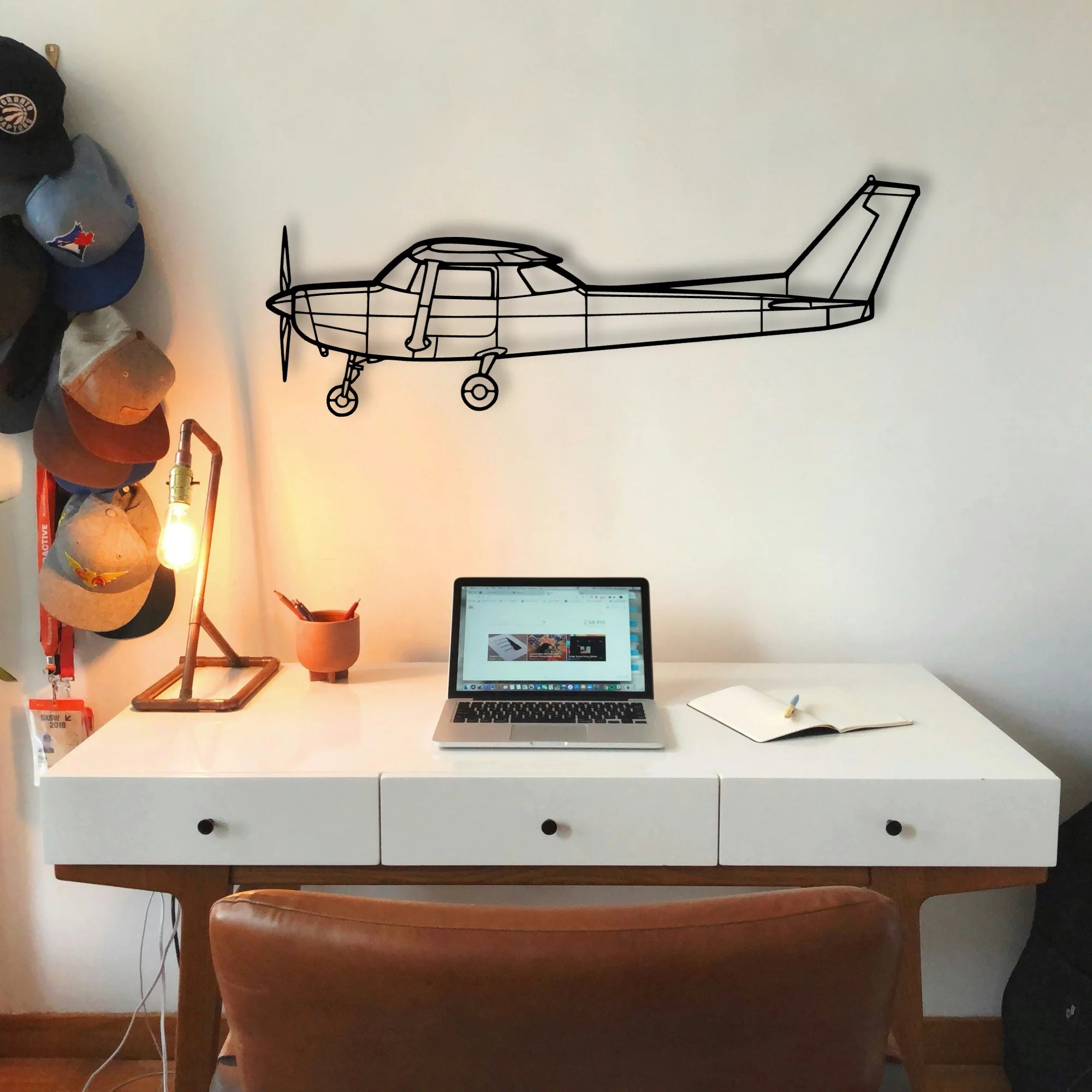 152 Classic Aircraft Silhouette Metal Wall Art - Tinvibe