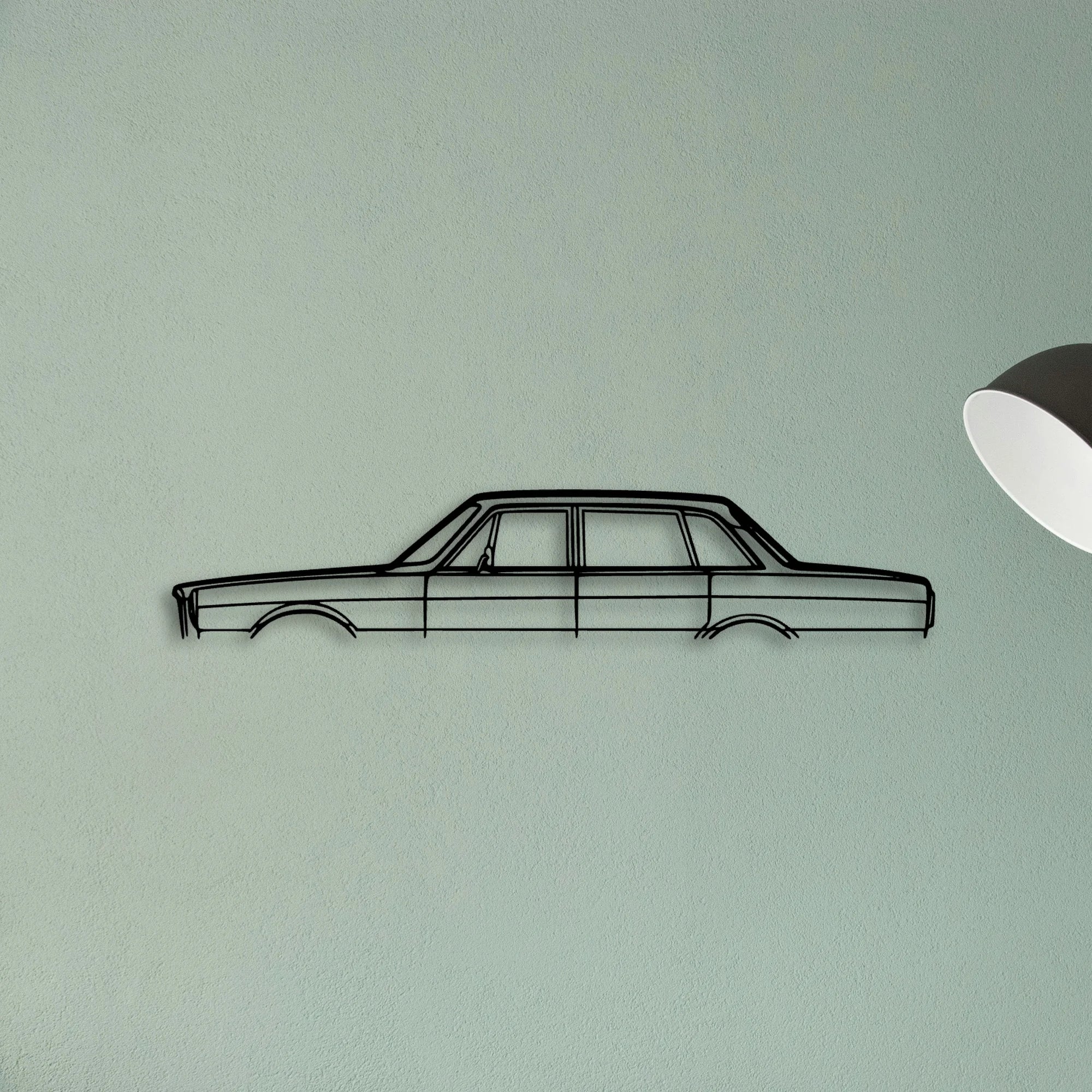 164 1968 Classic Silhouette Metal Wall Art - Tinvibe