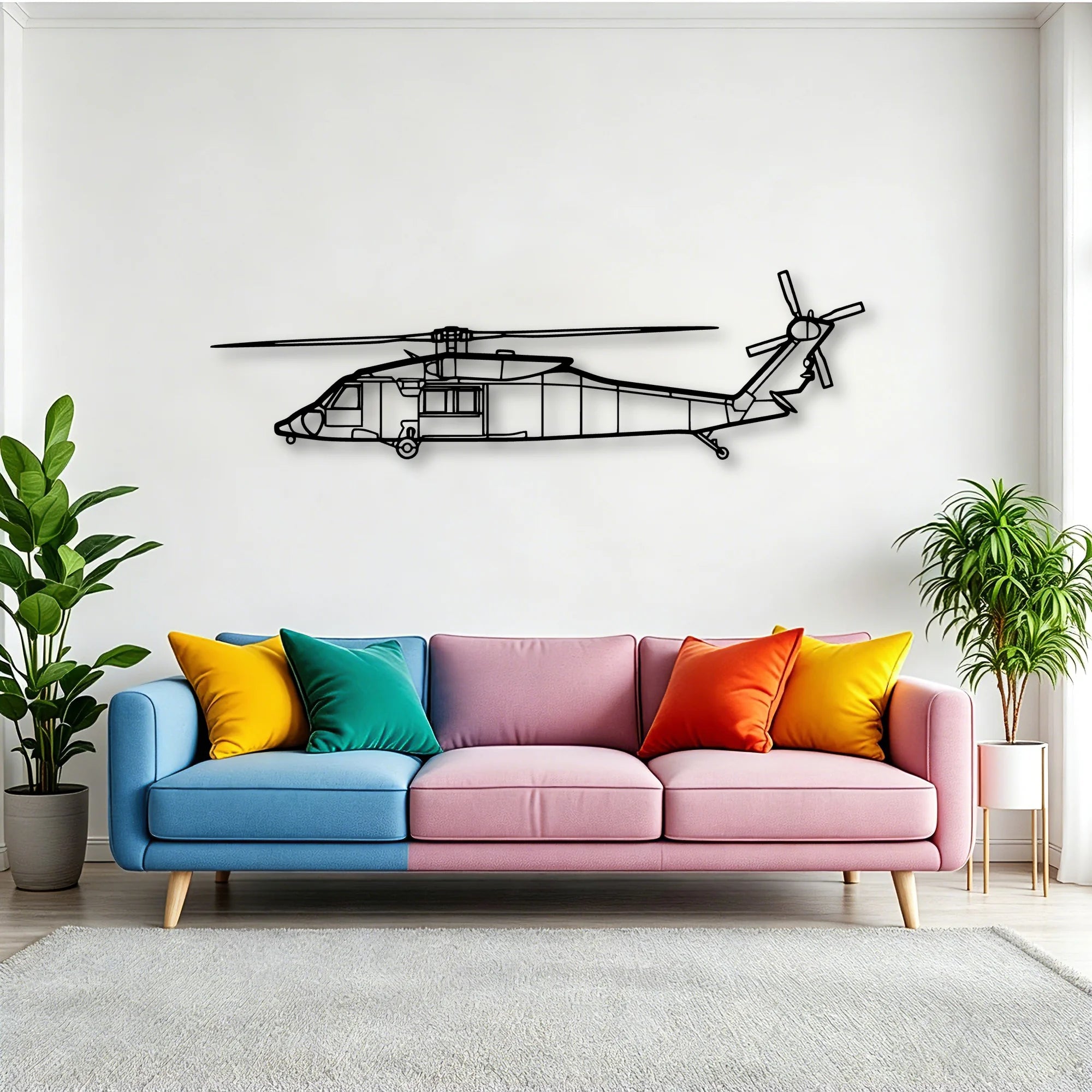 170B 2 Classic Aircraft Silhouette Metal Wall Art - Tinvibe