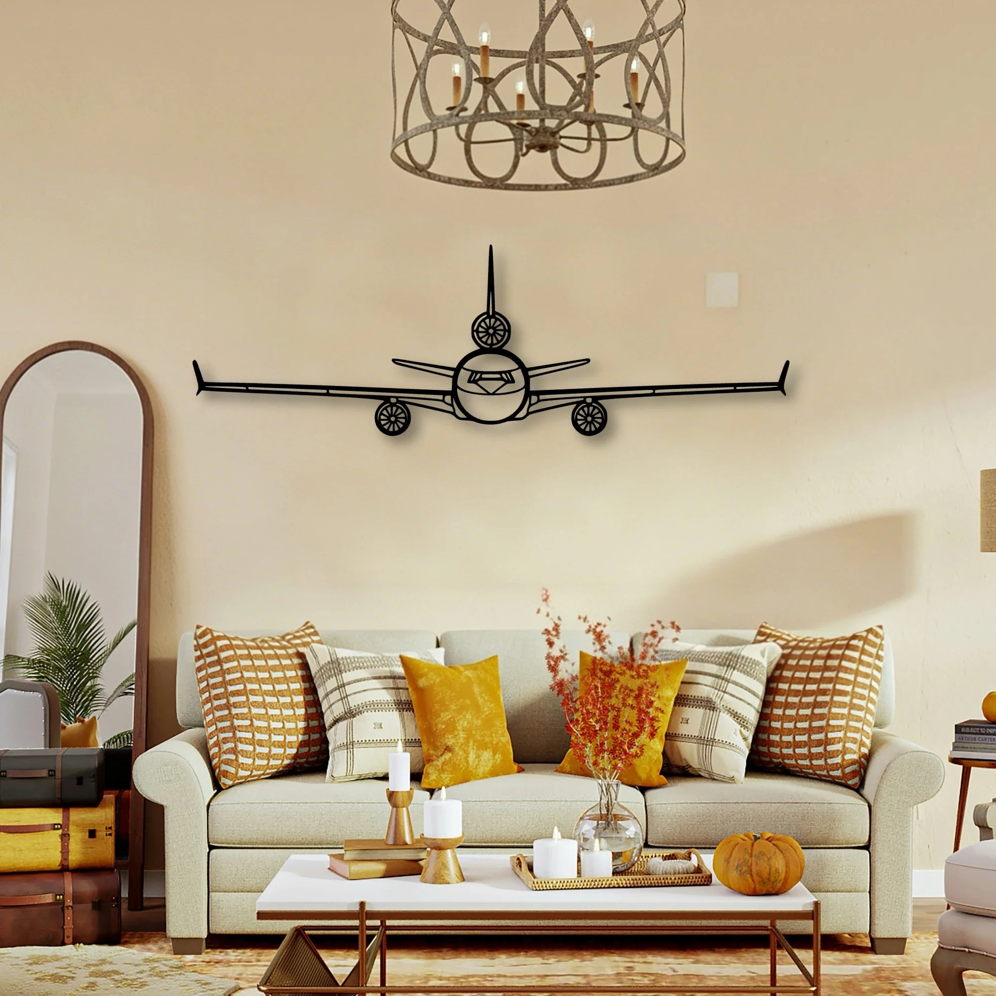 170B 6 Classic Aircraft Silhouette Metal Wall Art - Tinvibe