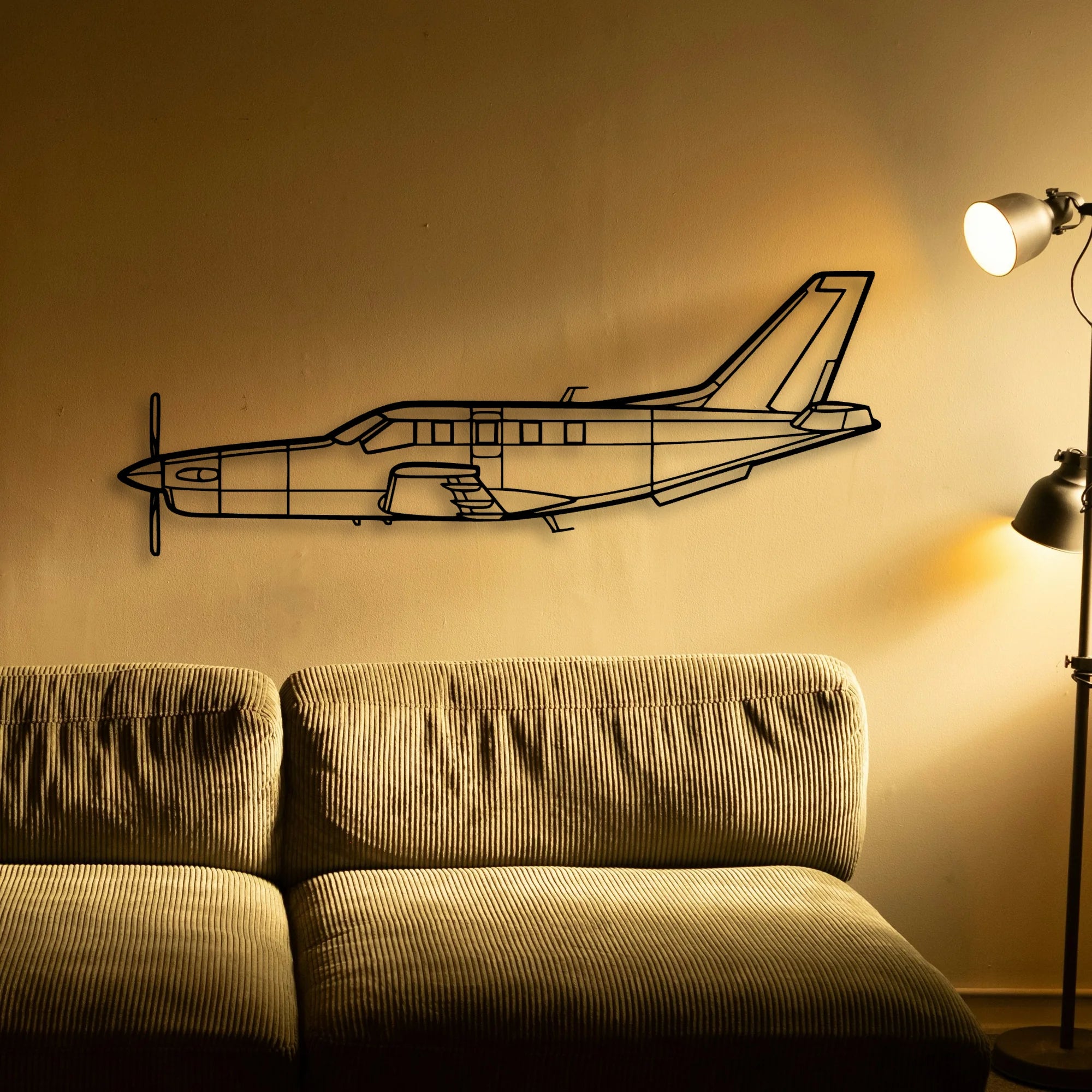 170B 7 Classic Aircraft Silhouette Metal Wall Art - Tinvibe
