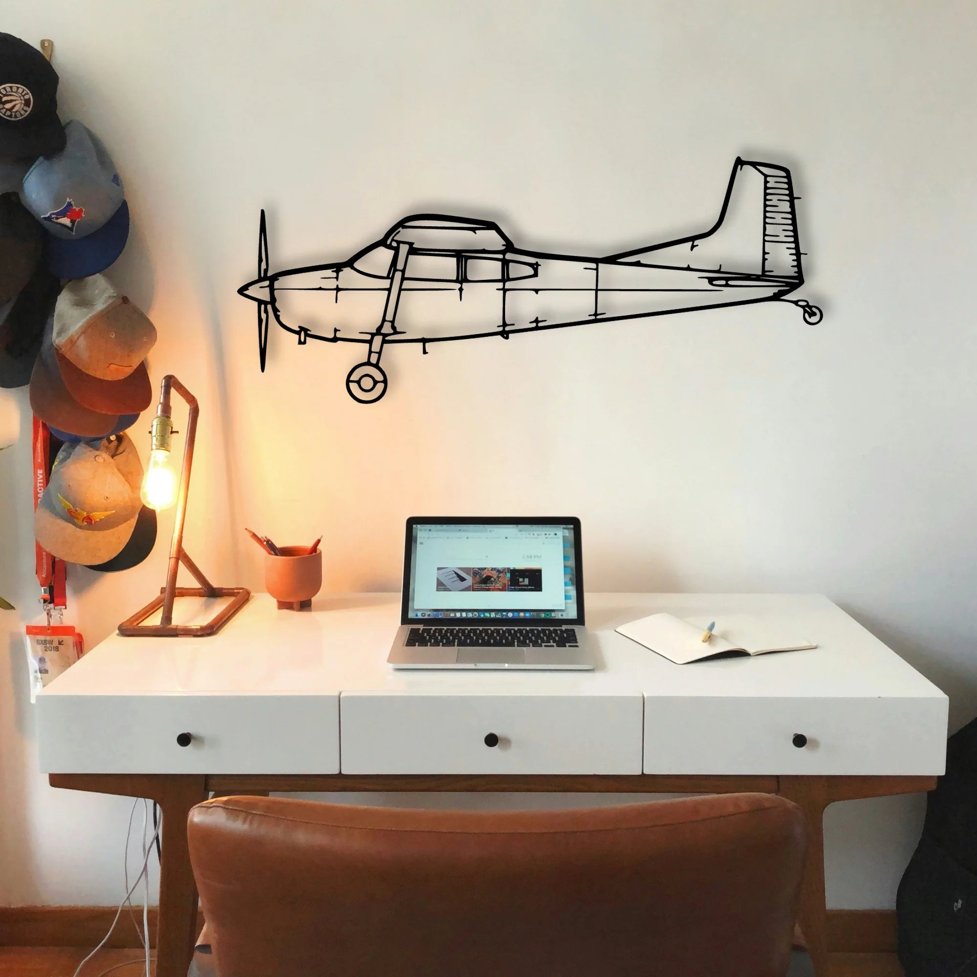 180K 2 Classic Aircraft Silhouette Metal Wall Art - Tinvibe