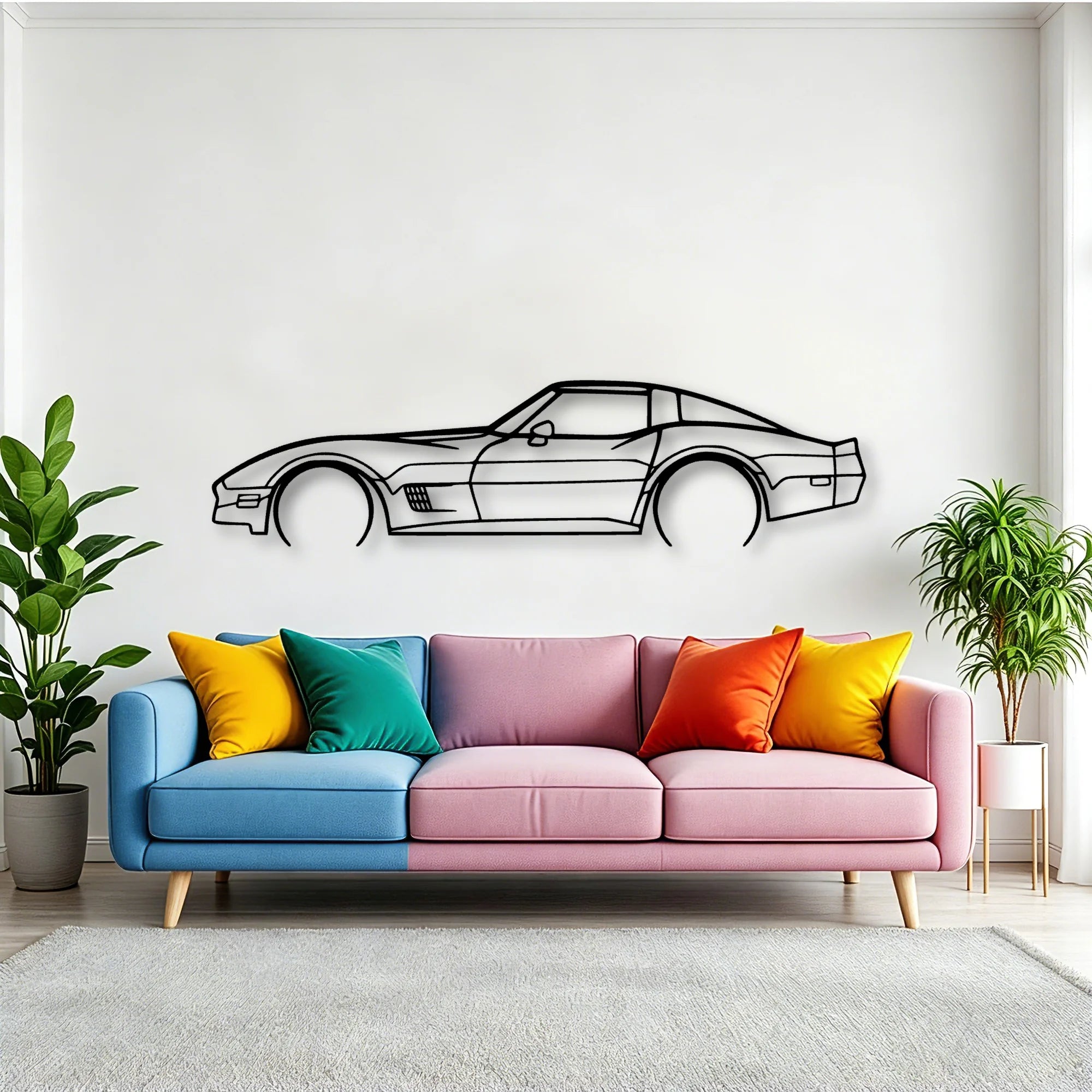 1982 Classic Silhouette Metal Wall Art - Tinvibe