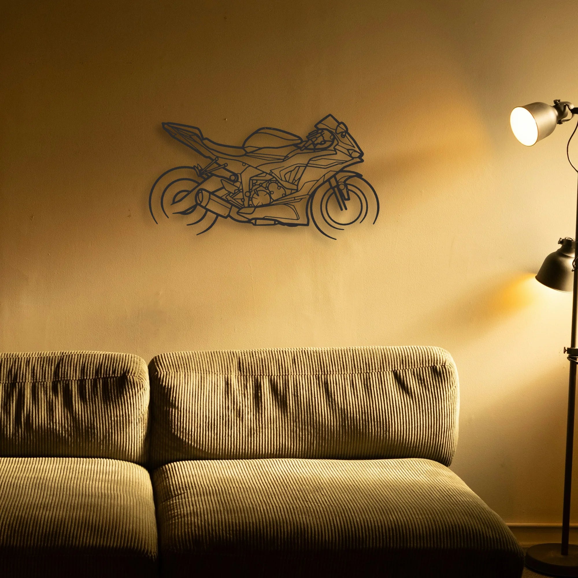 2021 Kawasaki Ninja ZX 6R Classic Motorcycle Silhouette Metal Wall Art - Tinvibe
