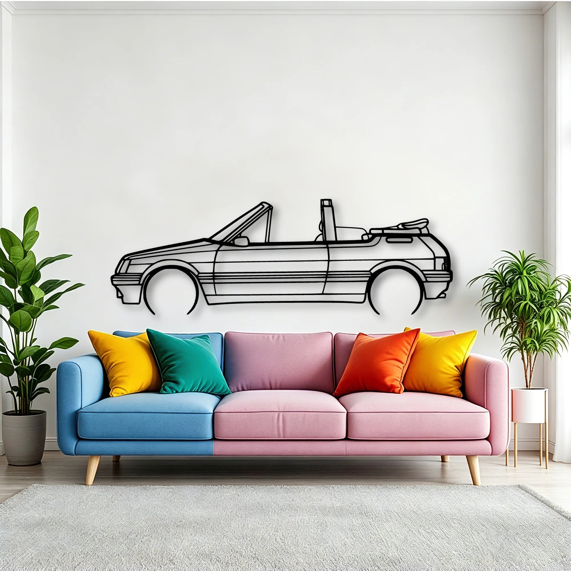 205 CTI 1988 Classic Silhouette Metal Wall Art - Tinvibe