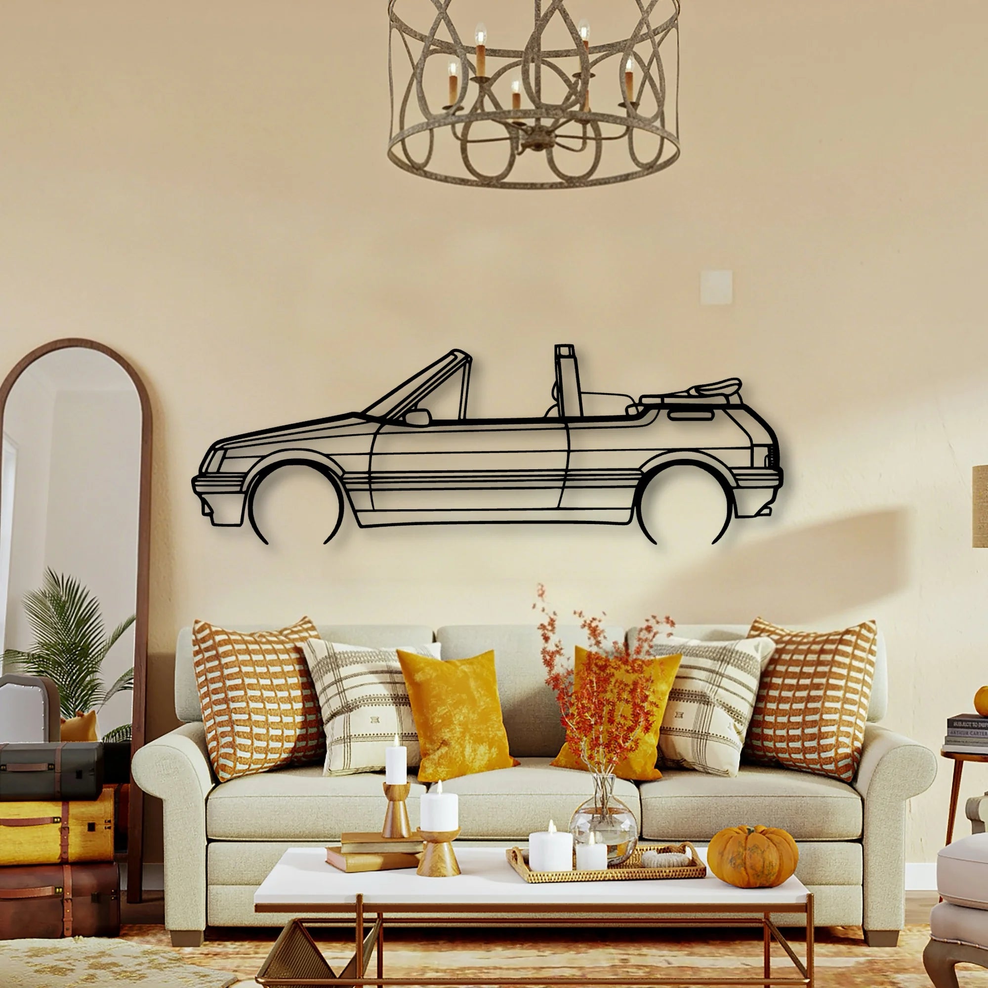 205 CTI 1988 Classic Silhouette Metal Wall Art - Tinvibe