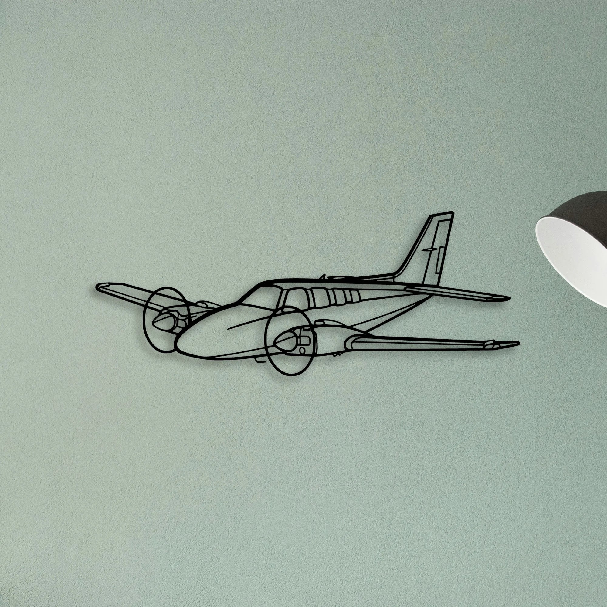 206 3 Classic Aircraft Silhouette Metal Wall Art - Tinvibe