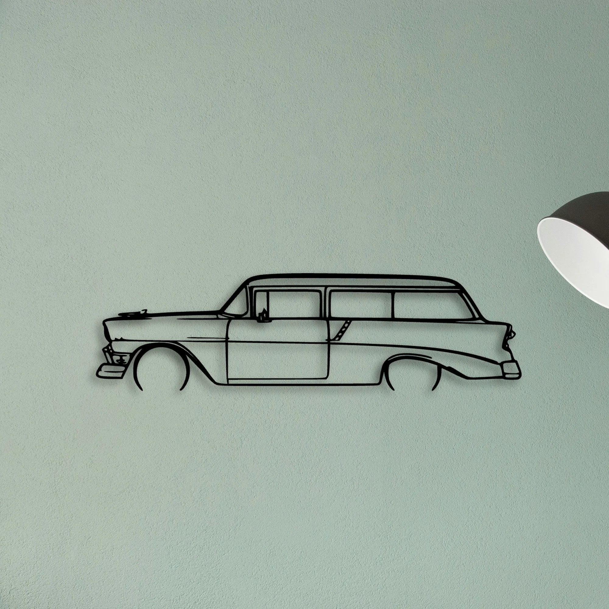 210 Handyman 1956 Classic Silhouette Metal Wall Art - Tinvibe
