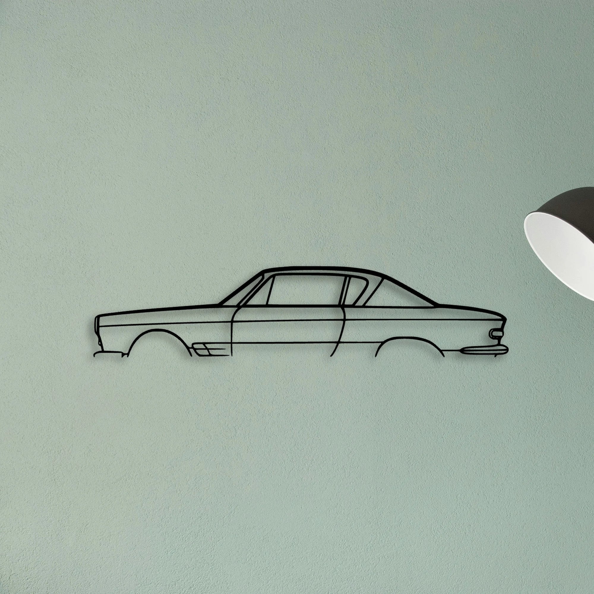 2300 1966 Classic Silhouette Metal Wall Art - Tinvibe