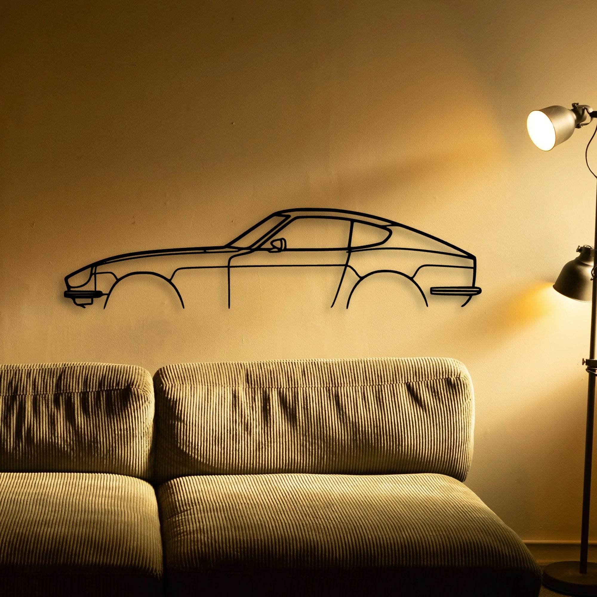 240z 280z Classic Silhouette Metal Wall Art - Tinvibe