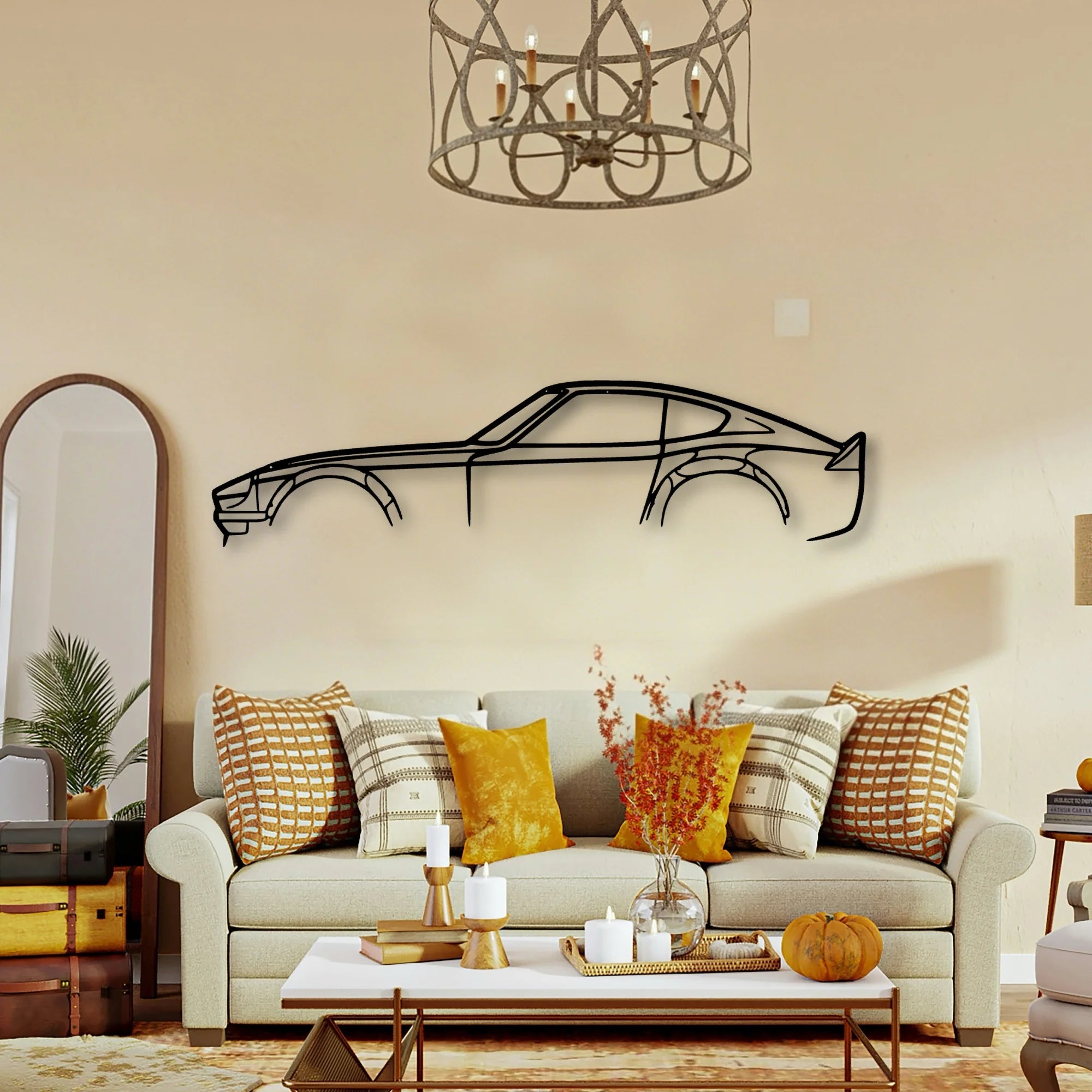 240z 280z JDM Classic Silhouette Metal Wall Art - Tinvibe