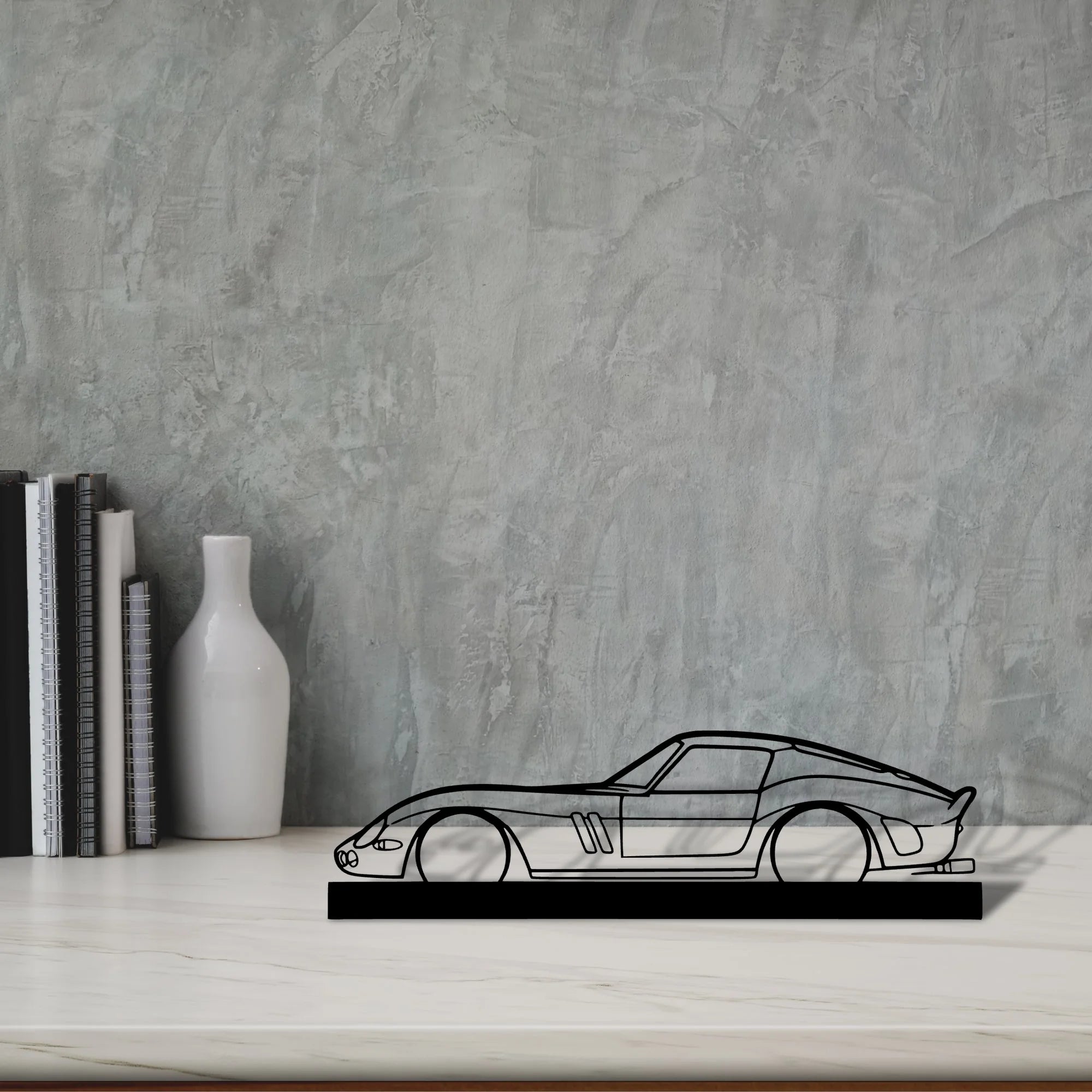 250-gto-1965 Silhouette Metal Art Stand - Tinvibe