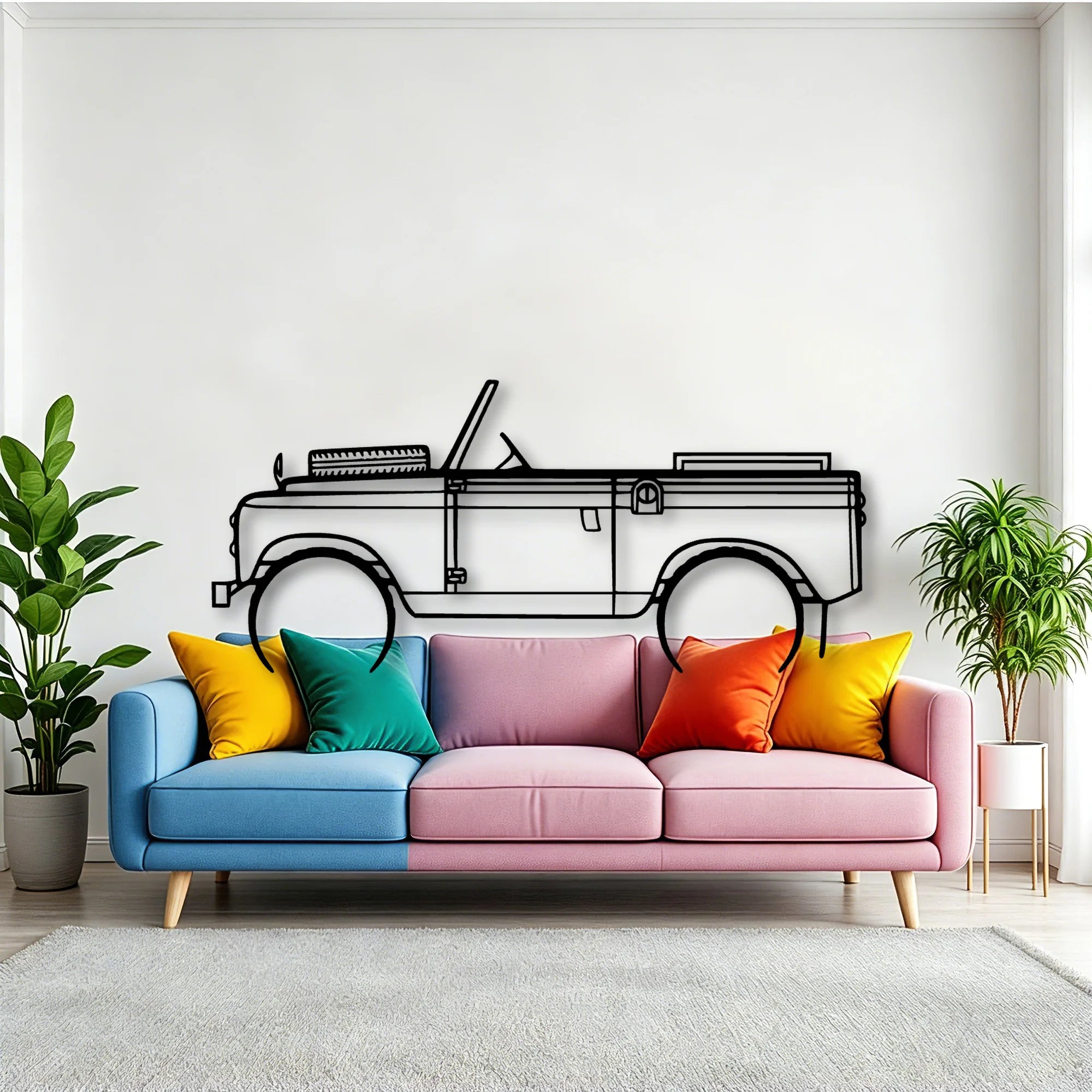 2A 1962 Classic Silhouette Metal Wall Art - Tinvibe