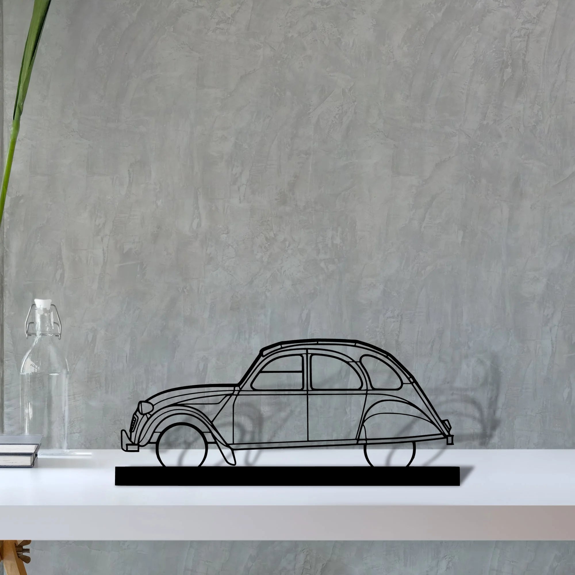 2cv Silhouette Metal Art Stand - Tinvibe