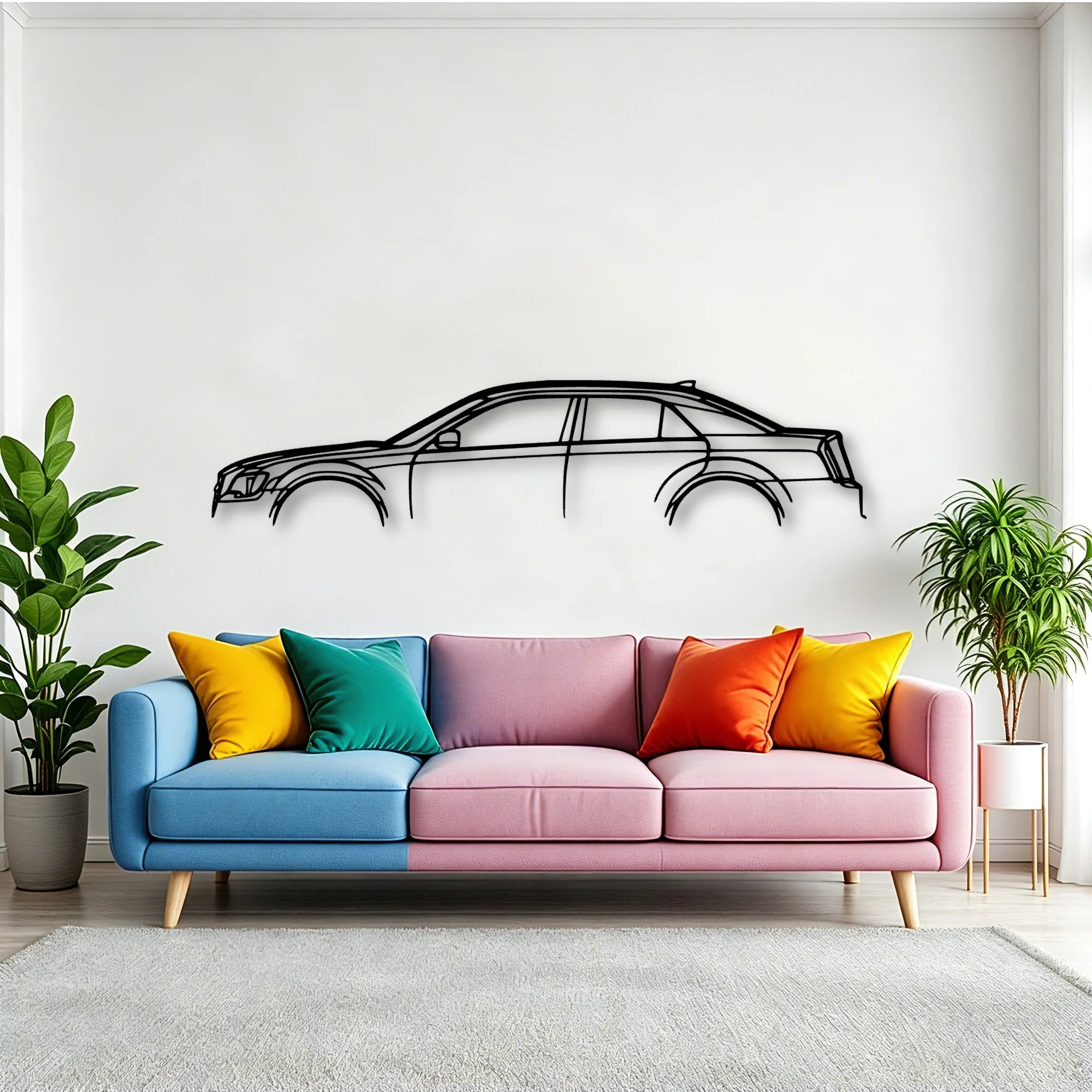 300 S 2016 Classic Silhouette Metal Wall Art - Tinvibe