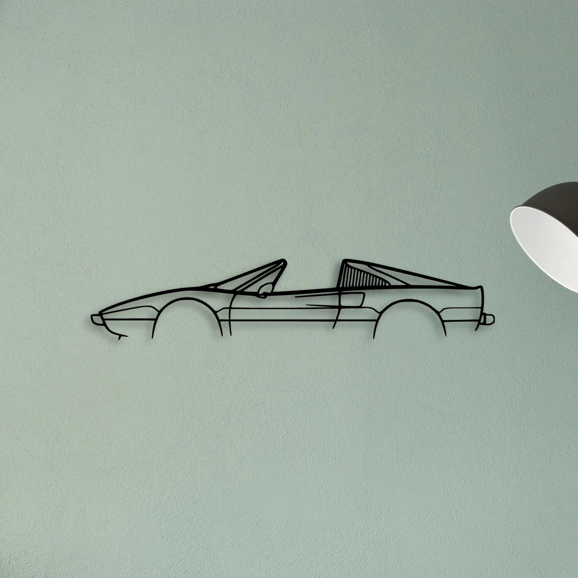 308 GTS 1978 Classic Silhouette Metal Wall Art - Tinvibe