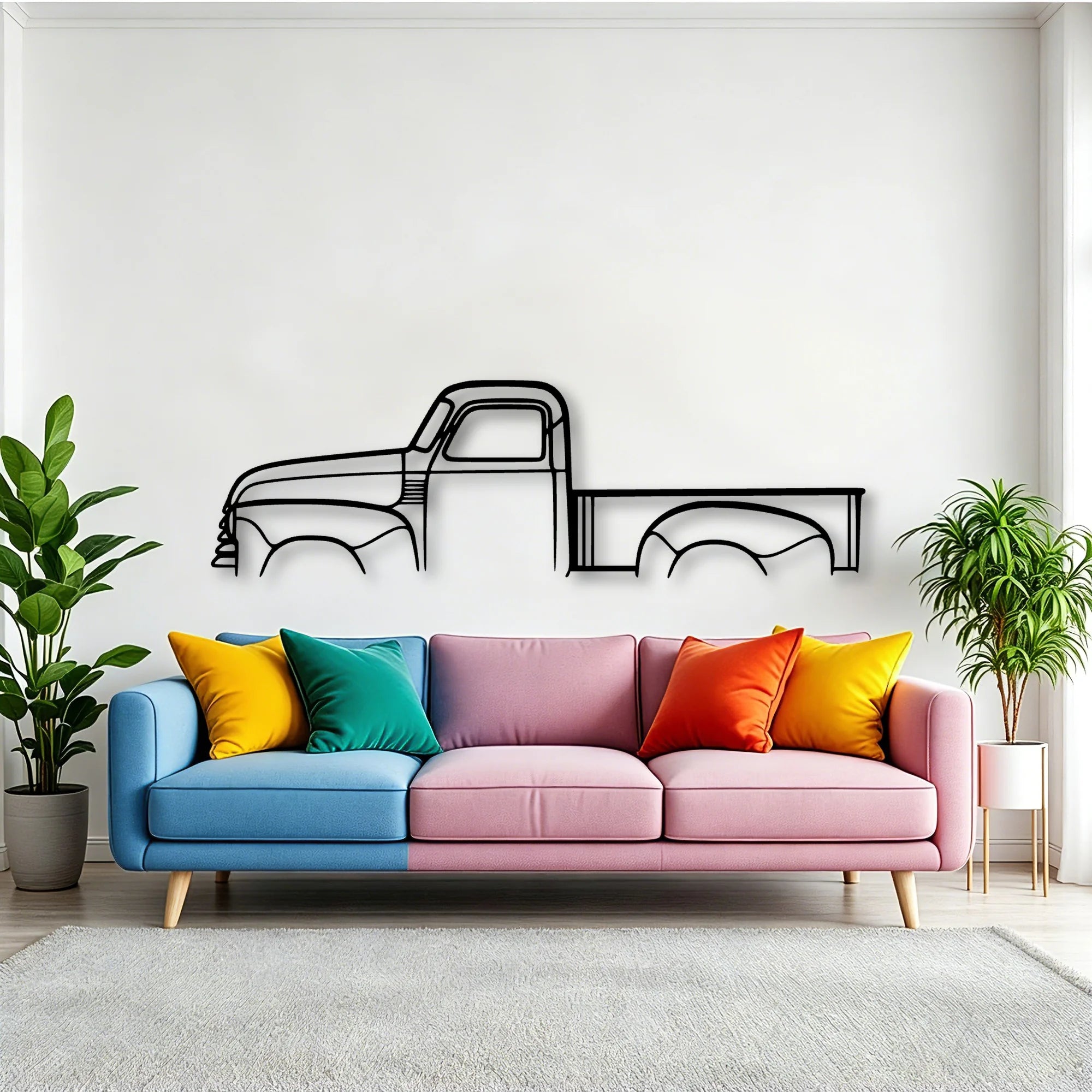 3100 1948 Classic Silhouette Metal Wall Art - Tinvibe