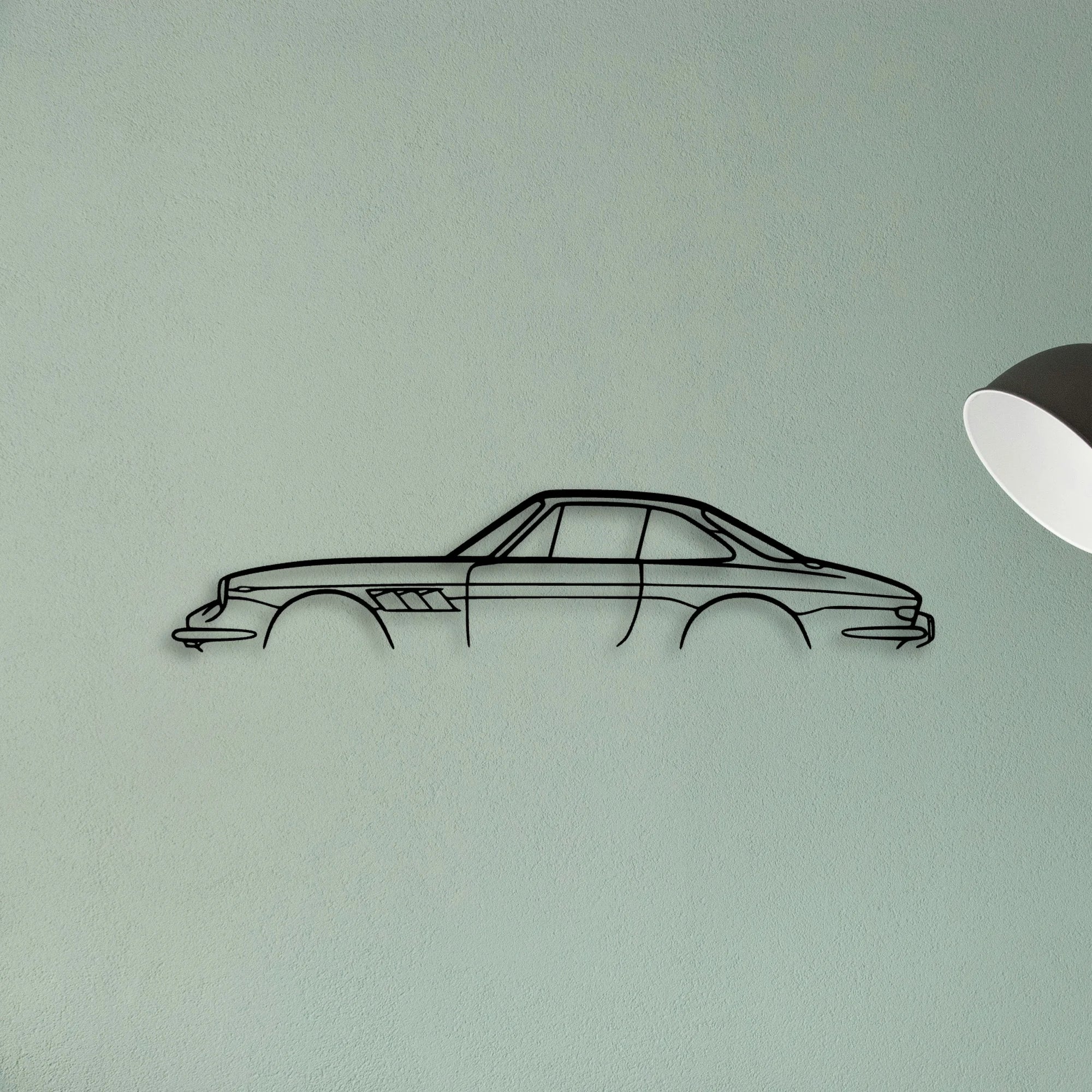 330 GTC Classic Silhouette Metal Wall Art - Tinvibe