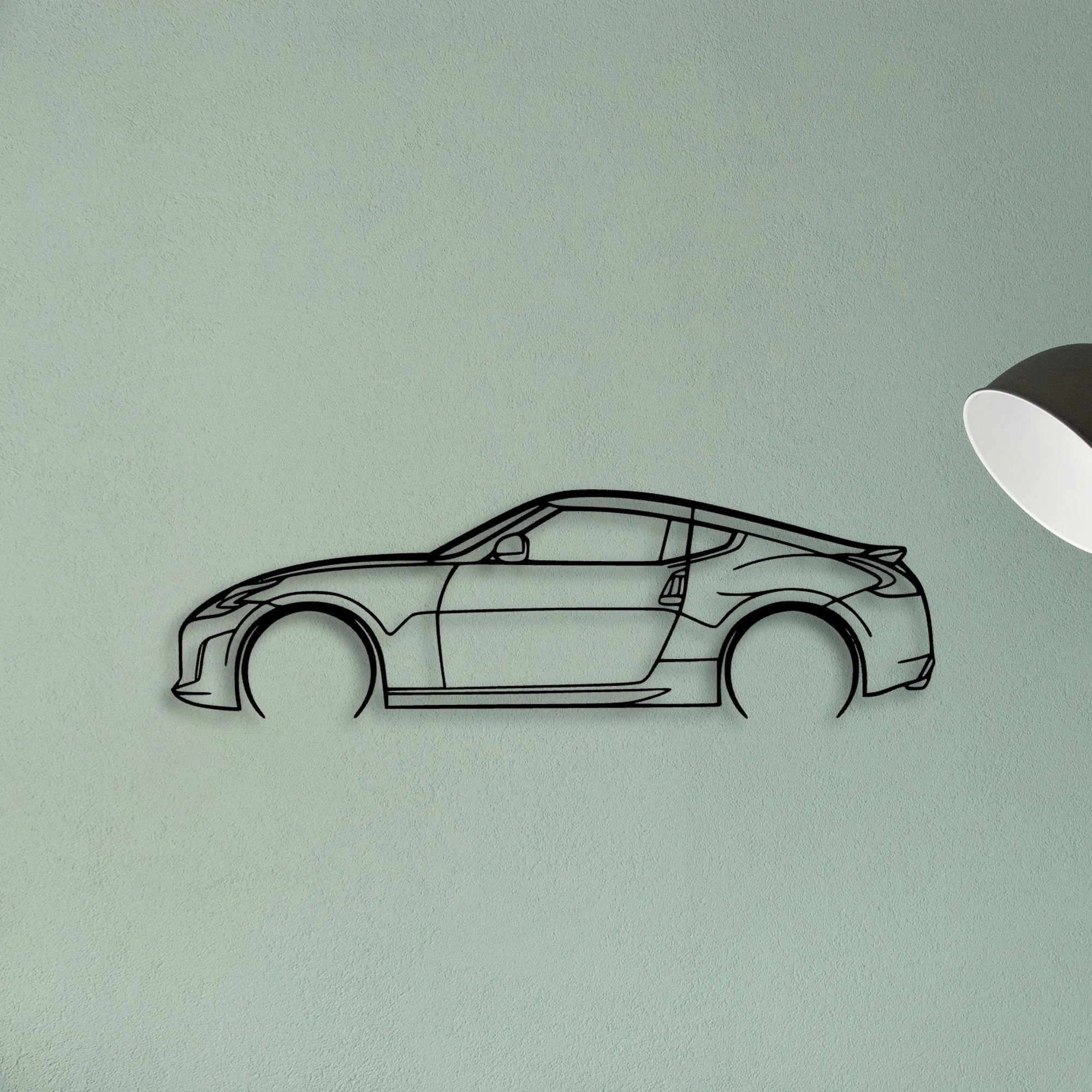 370Z 3 Classic Silhouette Metal Wall Art - Tinvibe