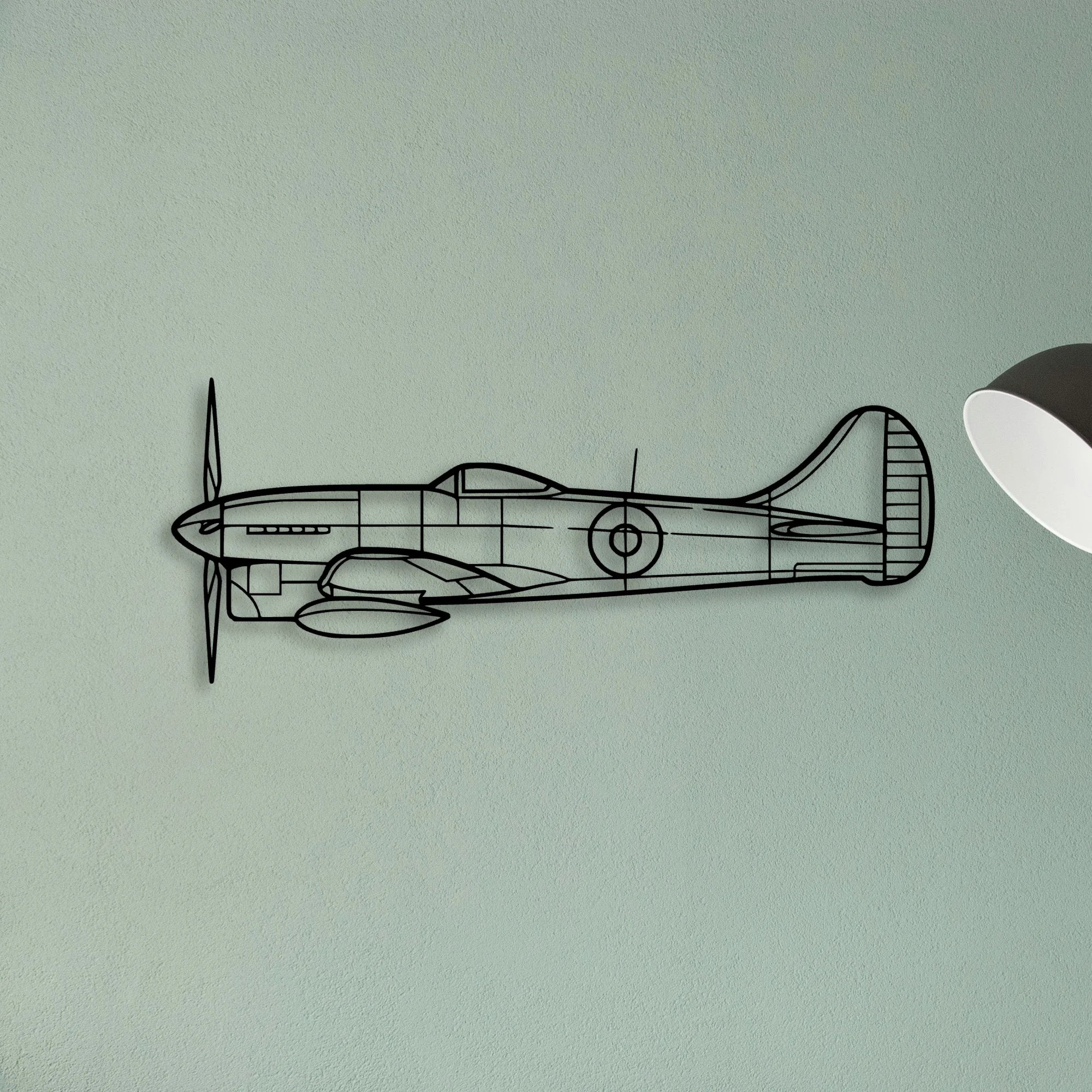 412EP Classic Aircraft Silhouette Metal Wall Art - Tinvibe