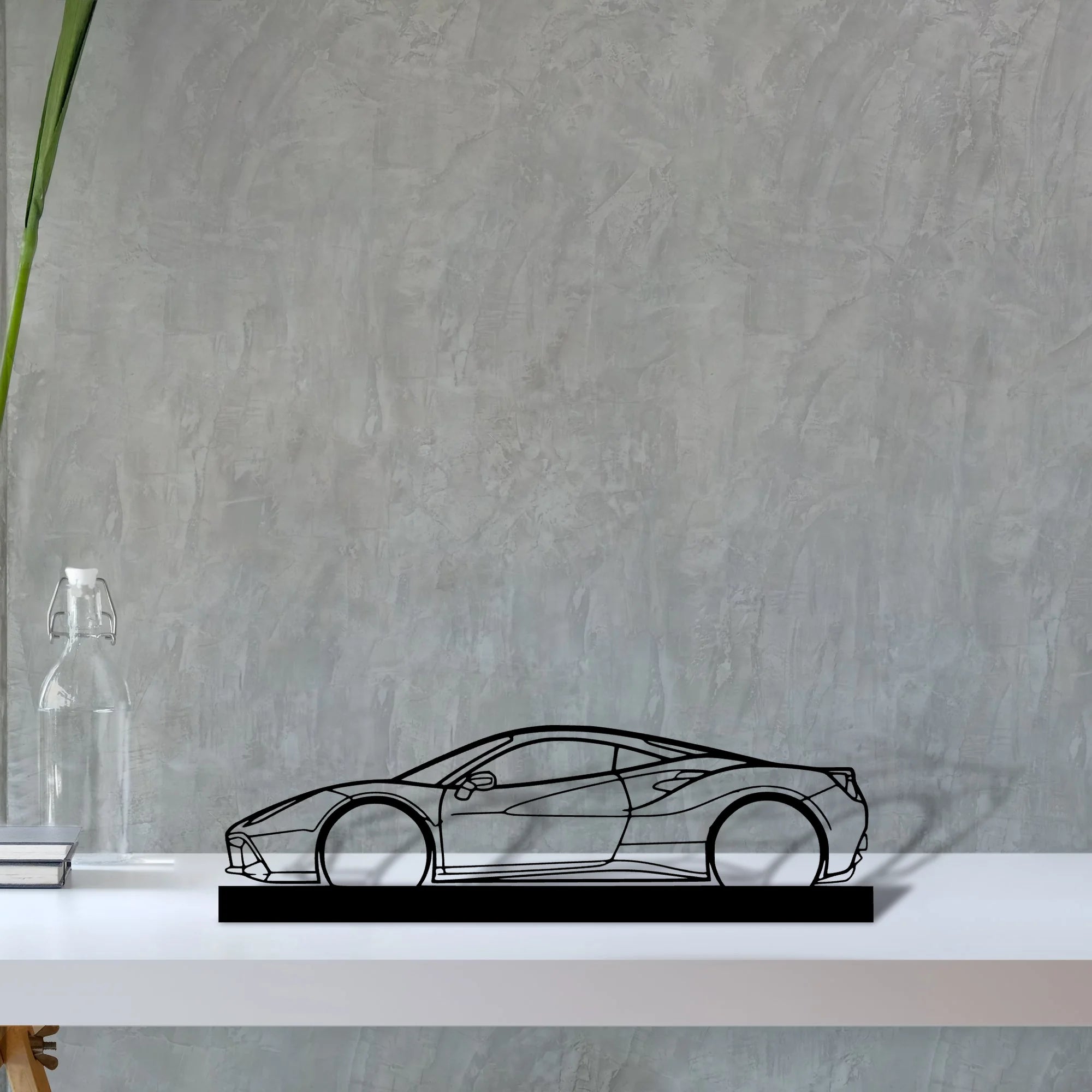 488-gtb Silhouette Metal Art Stand - Tinvibe