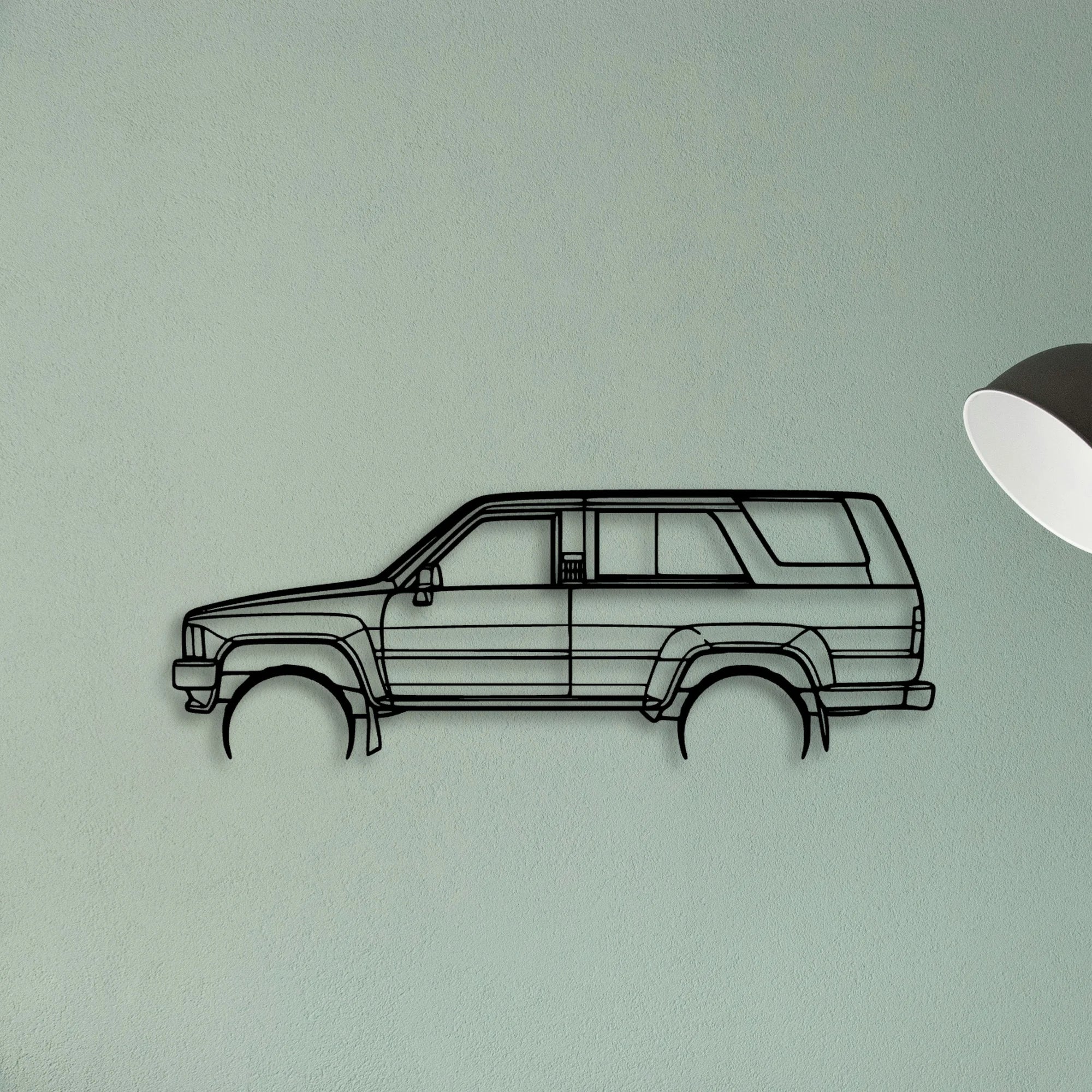 4Runner 1989 Classic Silhouette Metal Wall Art - Tinvibe