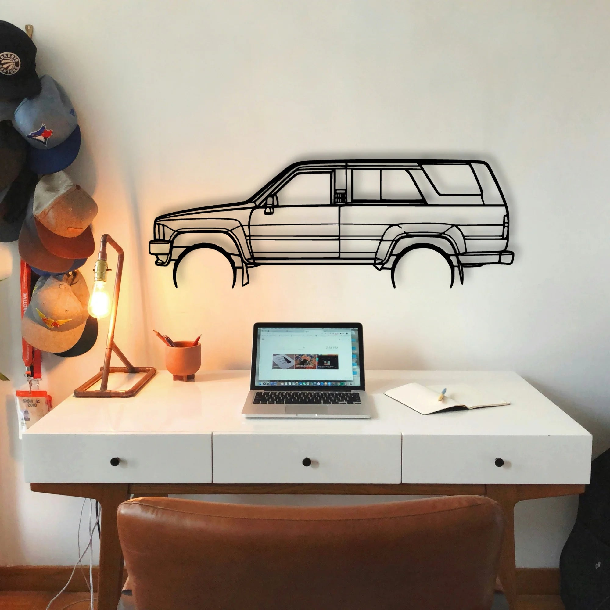 4Runner 1989 Classic Silhouette Metal Wall Art - Tinvibe