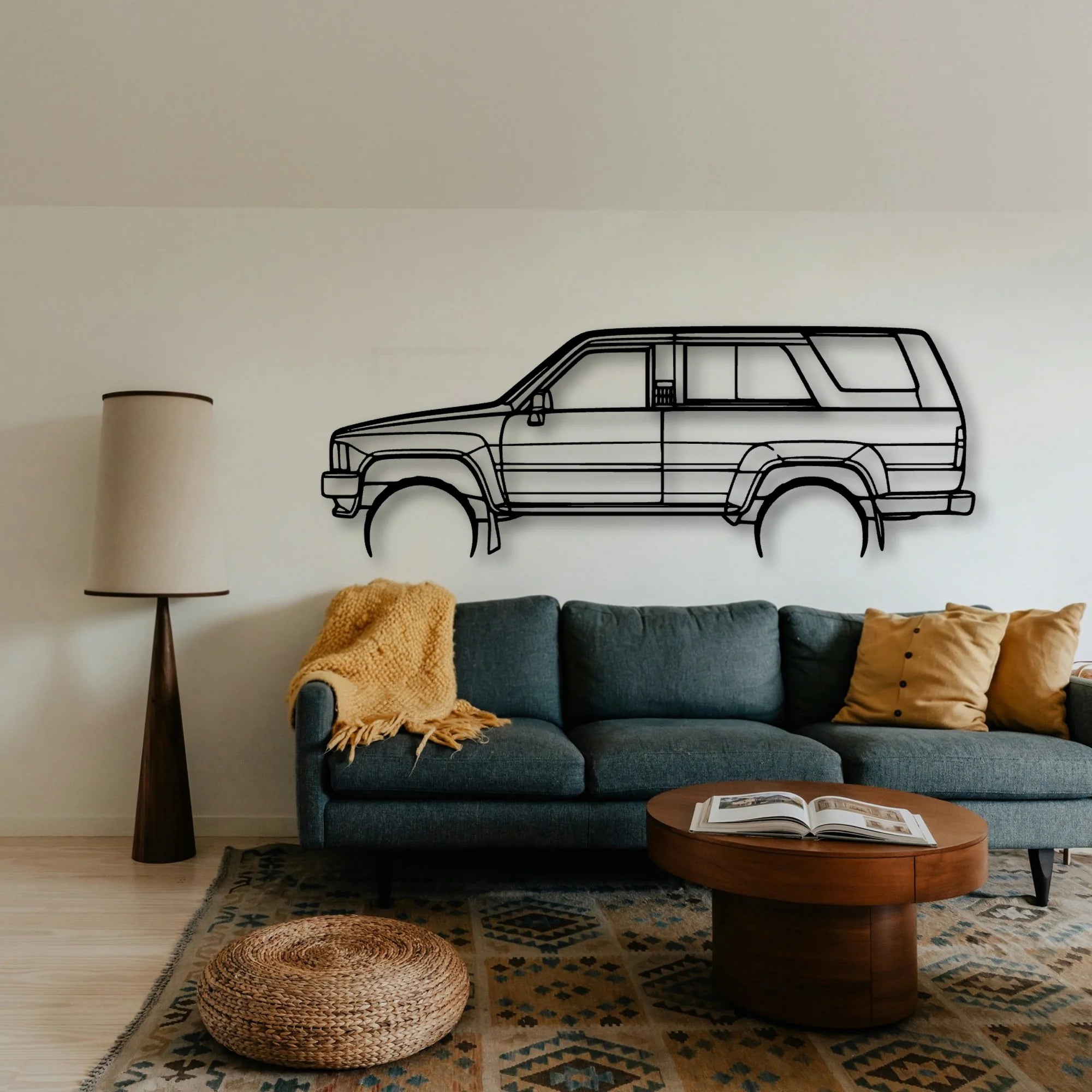 4Runner 1989 Classic Silhouette Metal Wall Art - Tinvibe