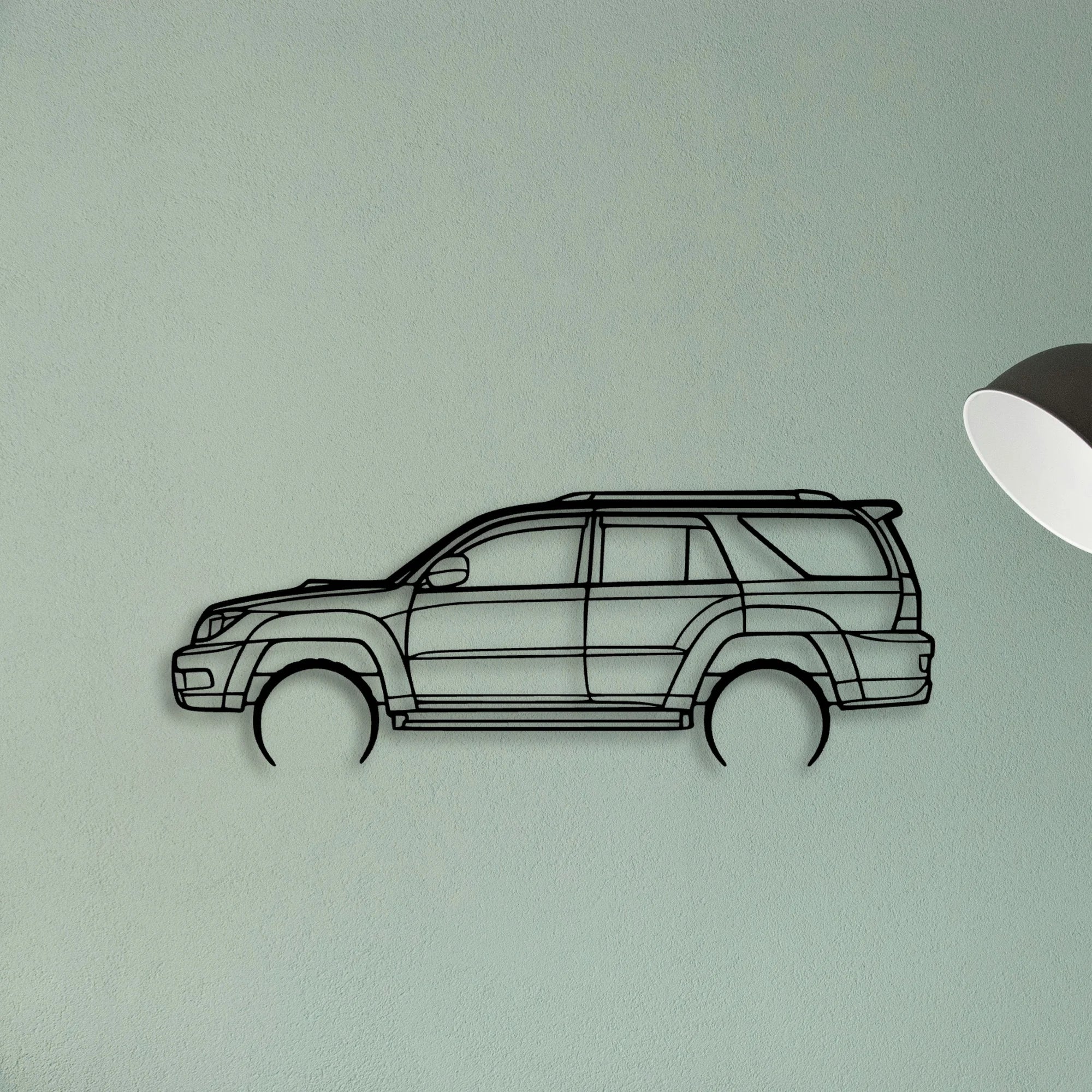 4Runner 2003 Classic Silhouette Metal Wall Art - Tinvibe