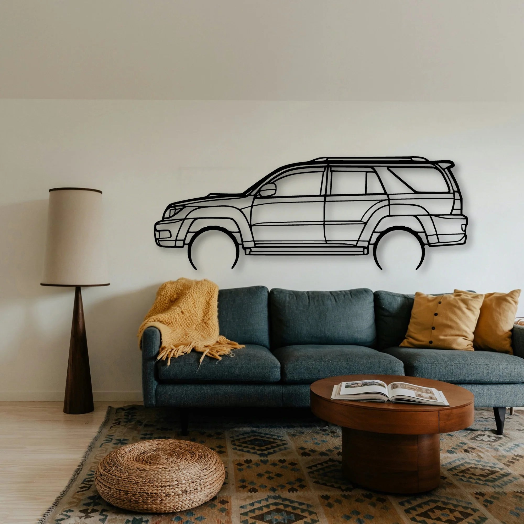 4Runner 2003 Classic Silhouette Metal Wall Art - Tinvibe
