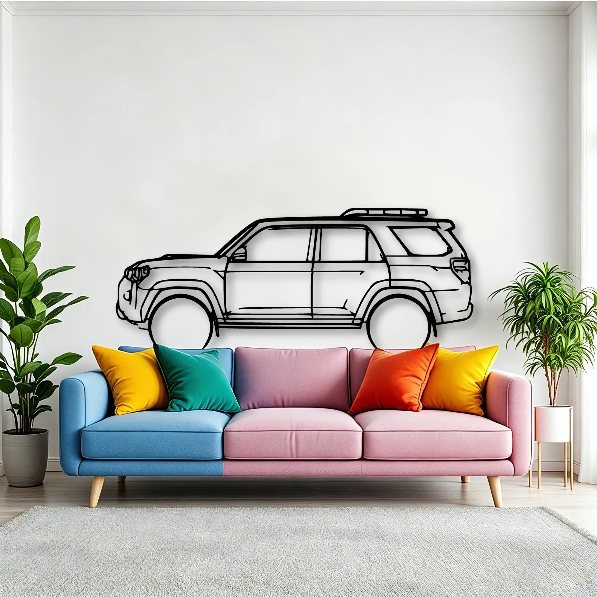 4Runner TRD PRO 2022 Classic Silhouette Metal Wall Art - Tinvibe