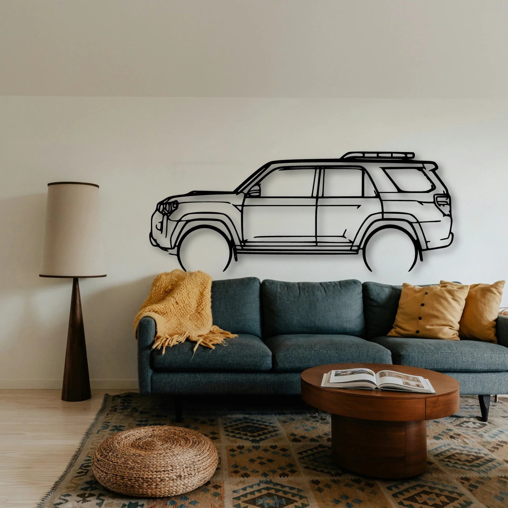 4Runner TRD PRO 2022 Classic Silhouette Metal Wall Art - Tinvibe
