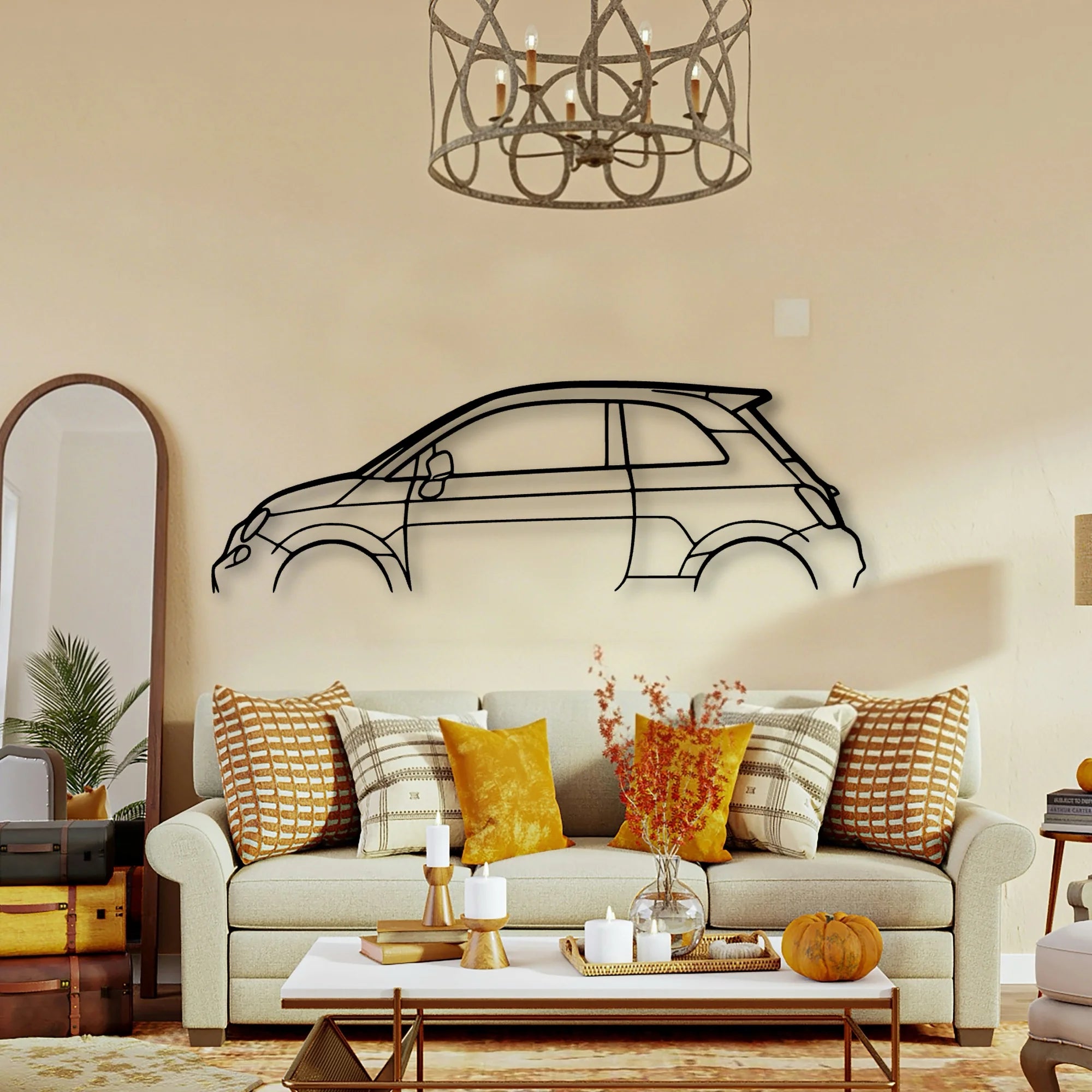 500 Classic Silhouette Metal Wall Art - Tinvibe