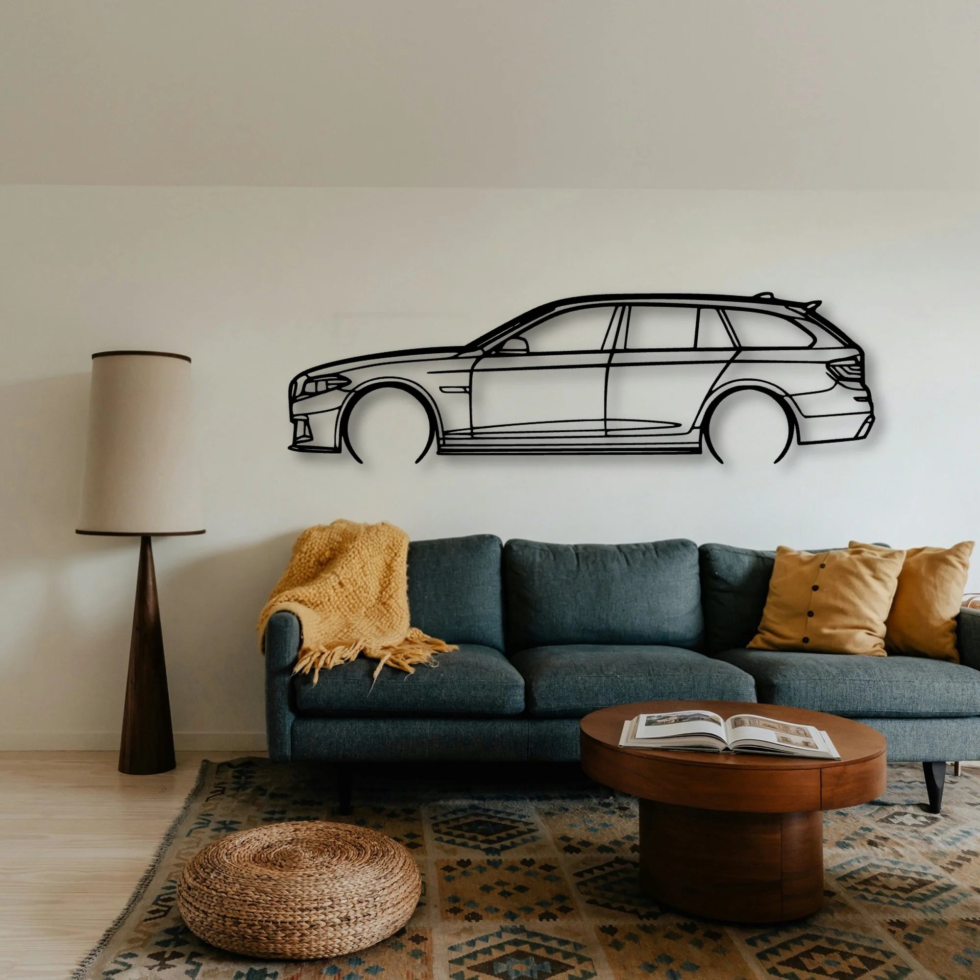 5 Series F11 2014 Classic Silhouette Metal Wall Art - Tinvibe