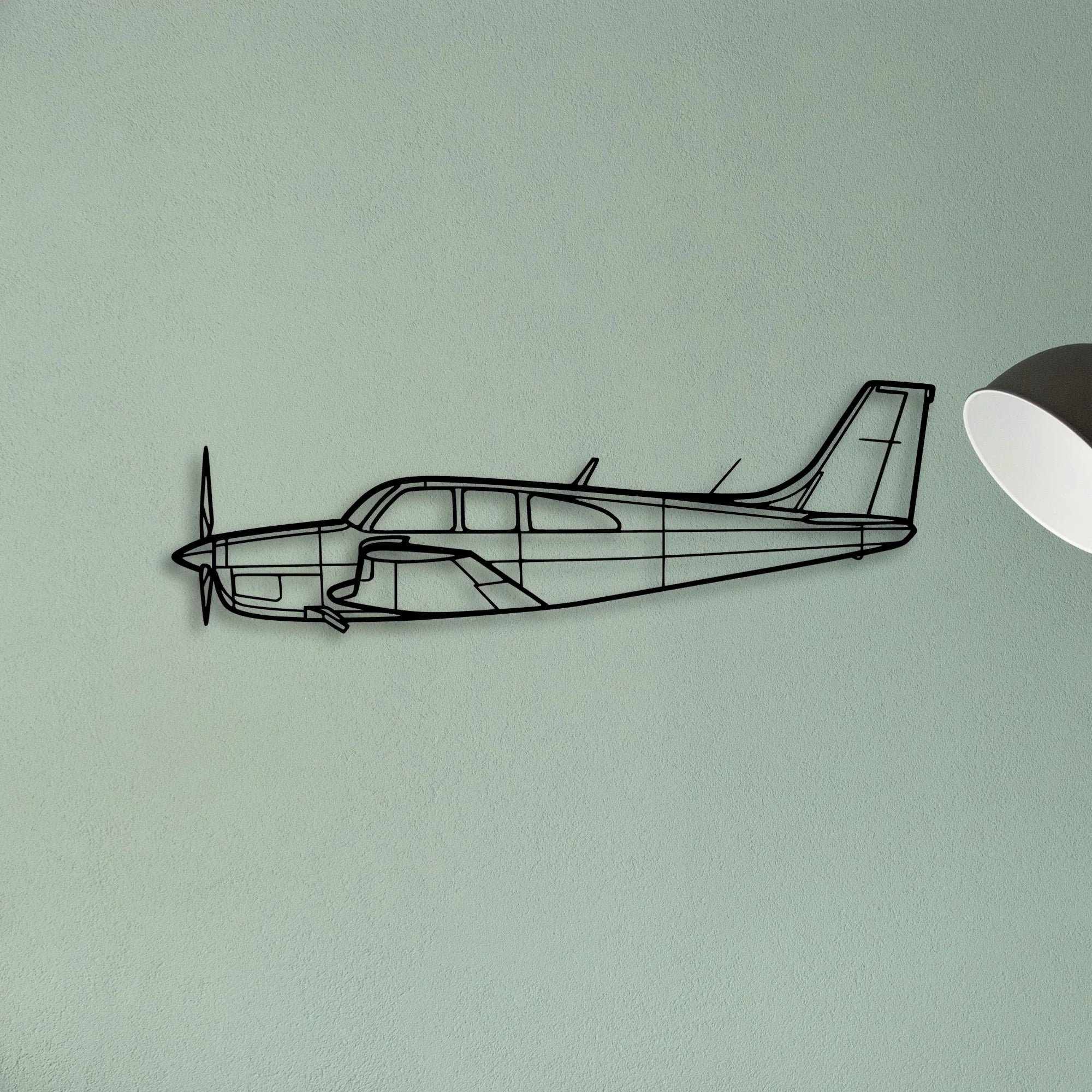 600M Sls 2 Classic Aircraft Silhouette Metal Wall Art - Tinvibe