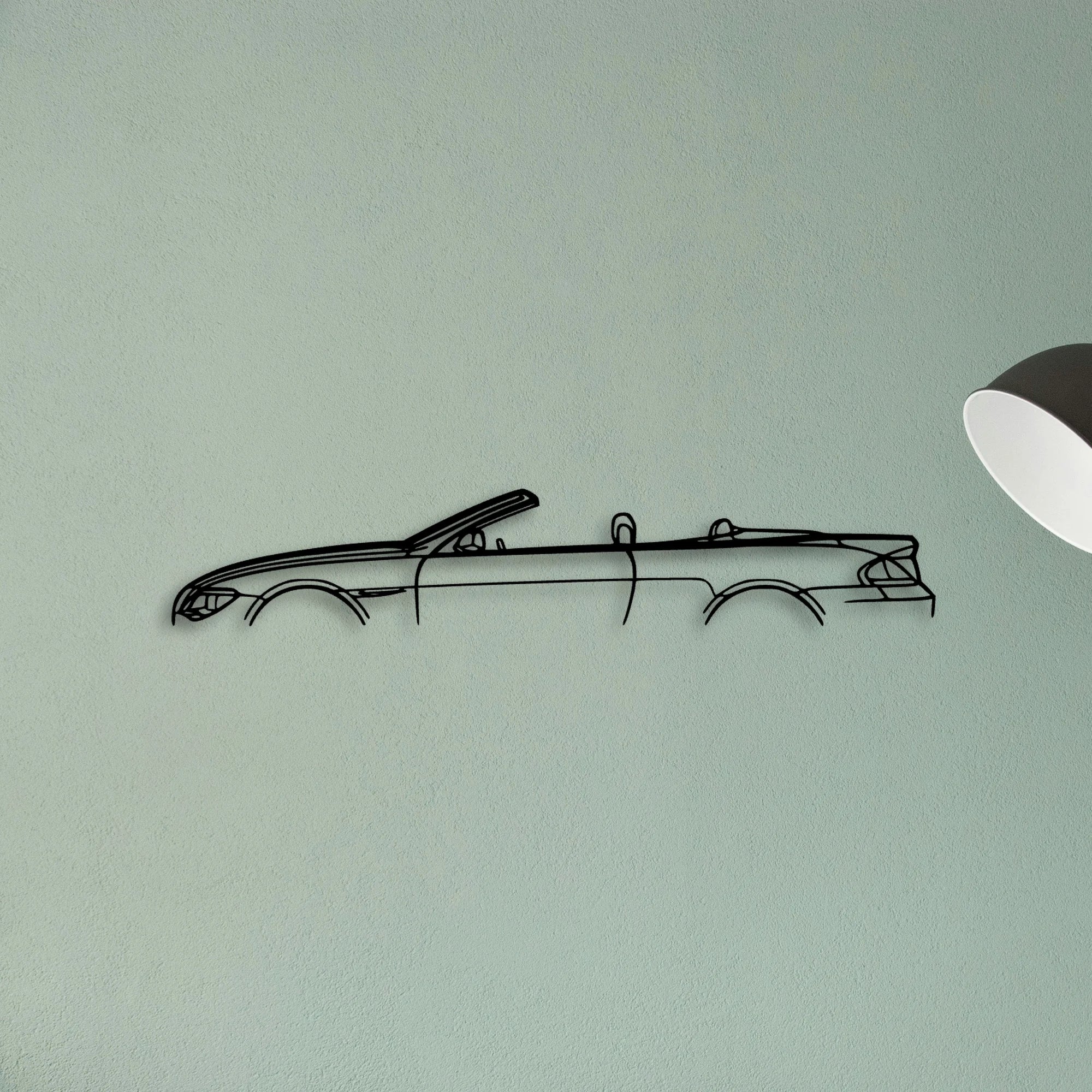 6 Series Convertible Classic Silhouette Metal Wall Art - Tinvibe