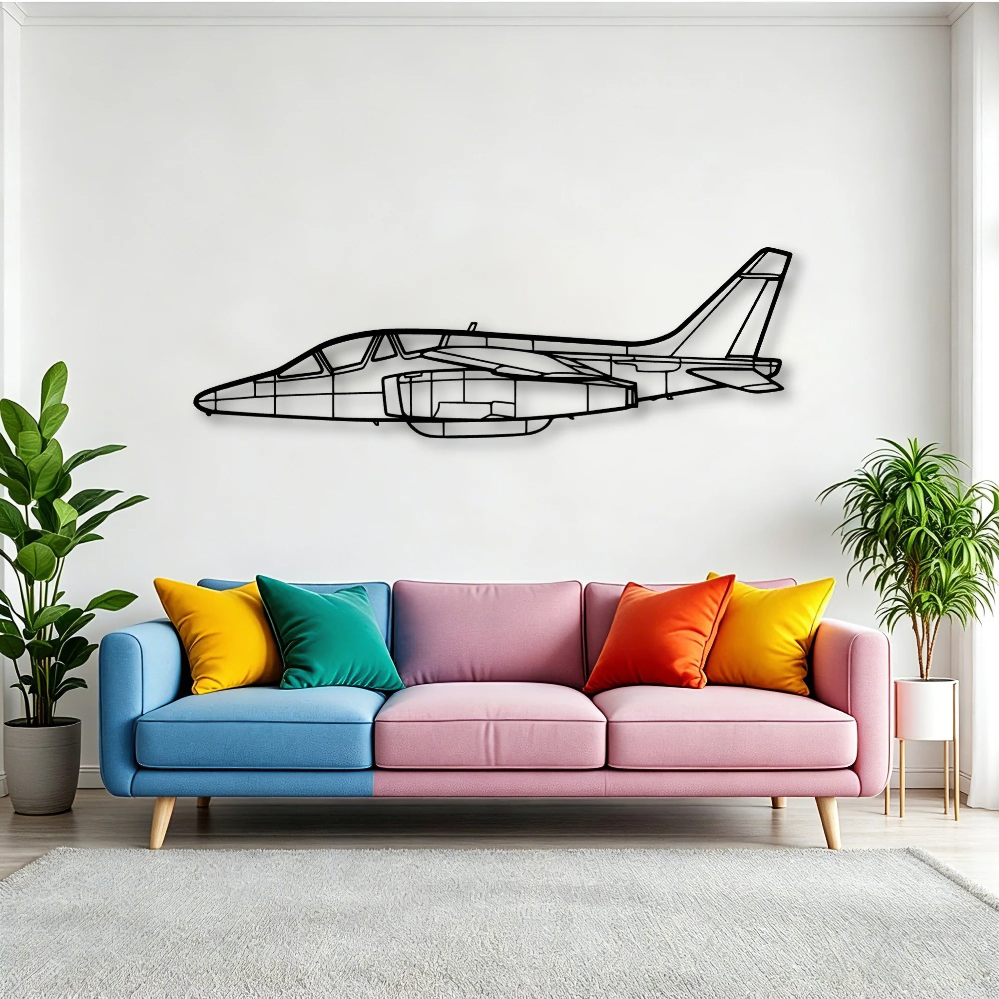 737 800NG 2 Classic Aircraft Silhouette Metal Wall Art - Tinvibe