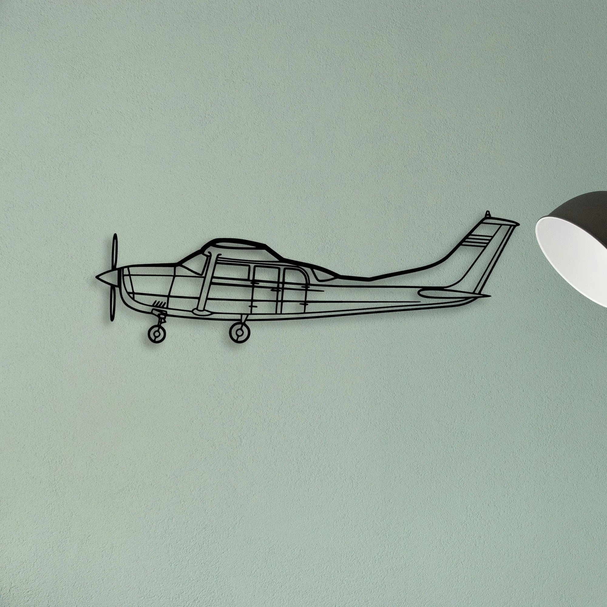 747 400F 3 Classic Aircraft Silhouette Metal Wall Art - Tinvibe