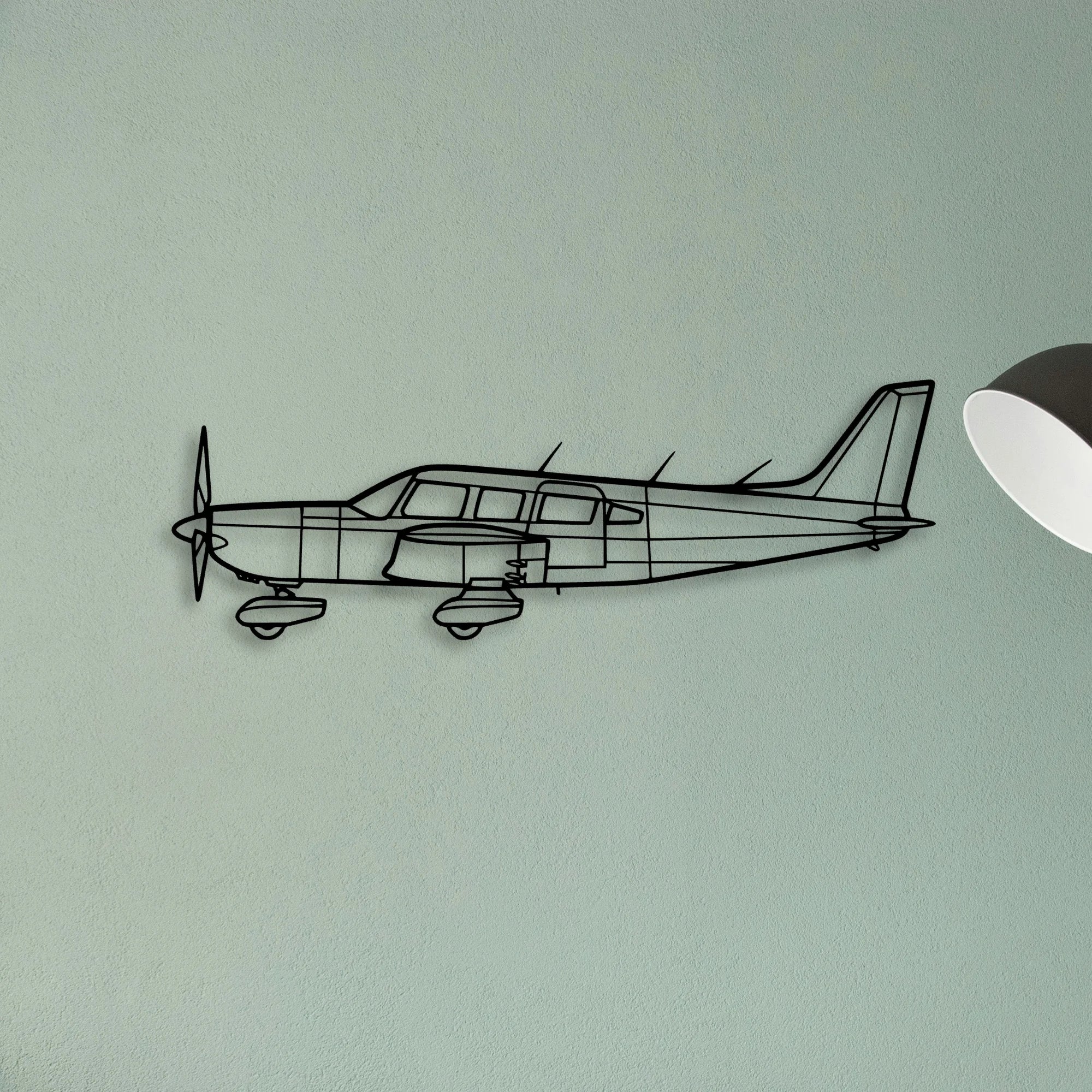 747 400F 4 Classic Aircraft Silhouette Metal Wall Art - Tinvibe