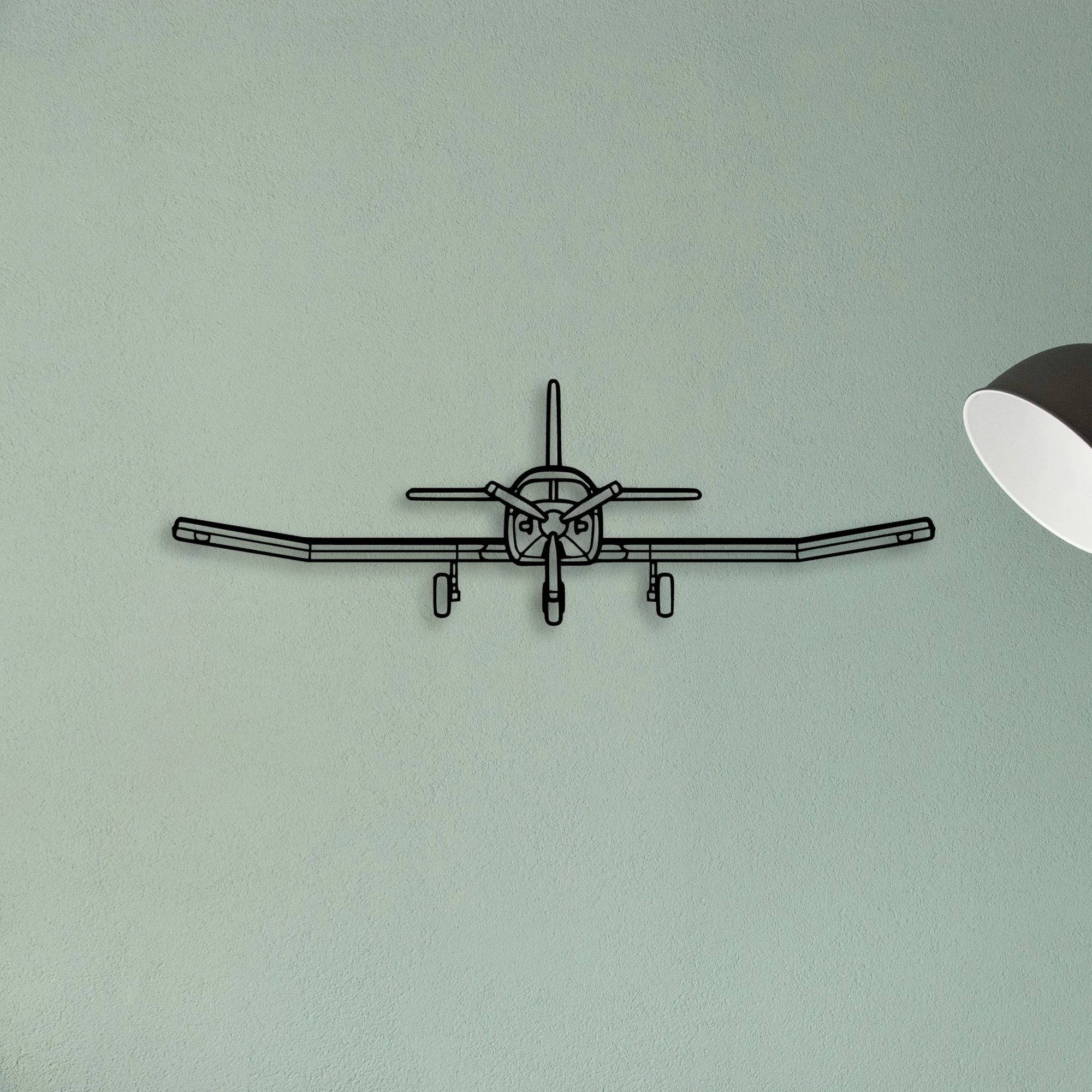 750 Xl Classic Aircraft Silhouette Metal Wall Art - Tinvibe