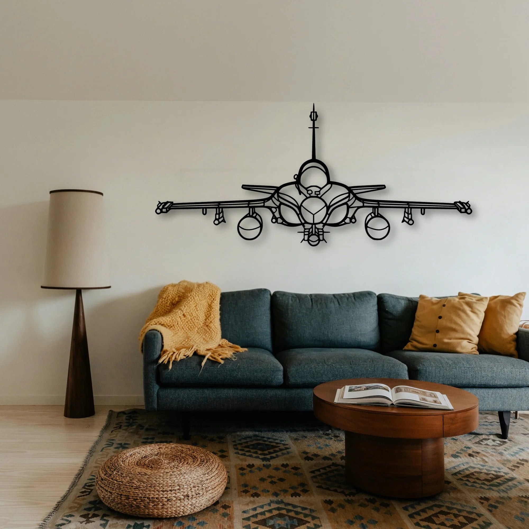 757 200 3 Classic Aircraft Silhouette Metal Wall Art - Tinvibe