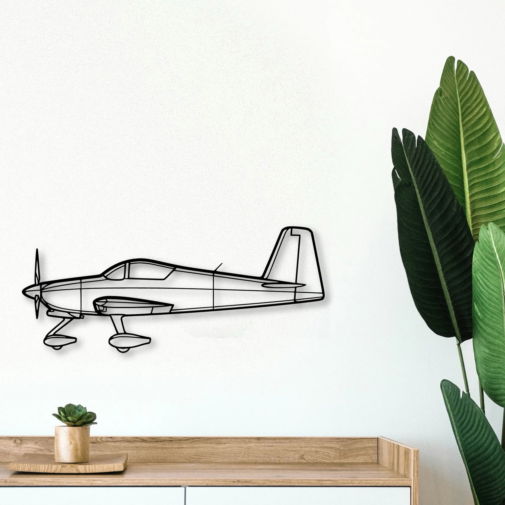 777 300ER 4 Classic Aircraft Silhouette Metal Wall Art - Tinvibe