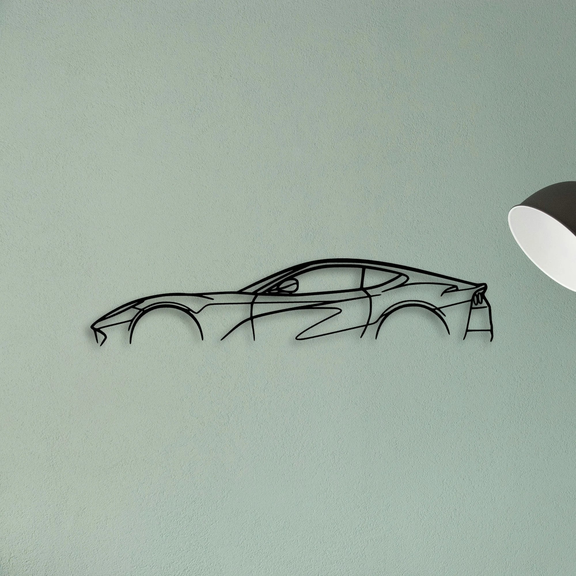 812 Superfast Classic Silhouette Metal Wall Art - Tinvibe
